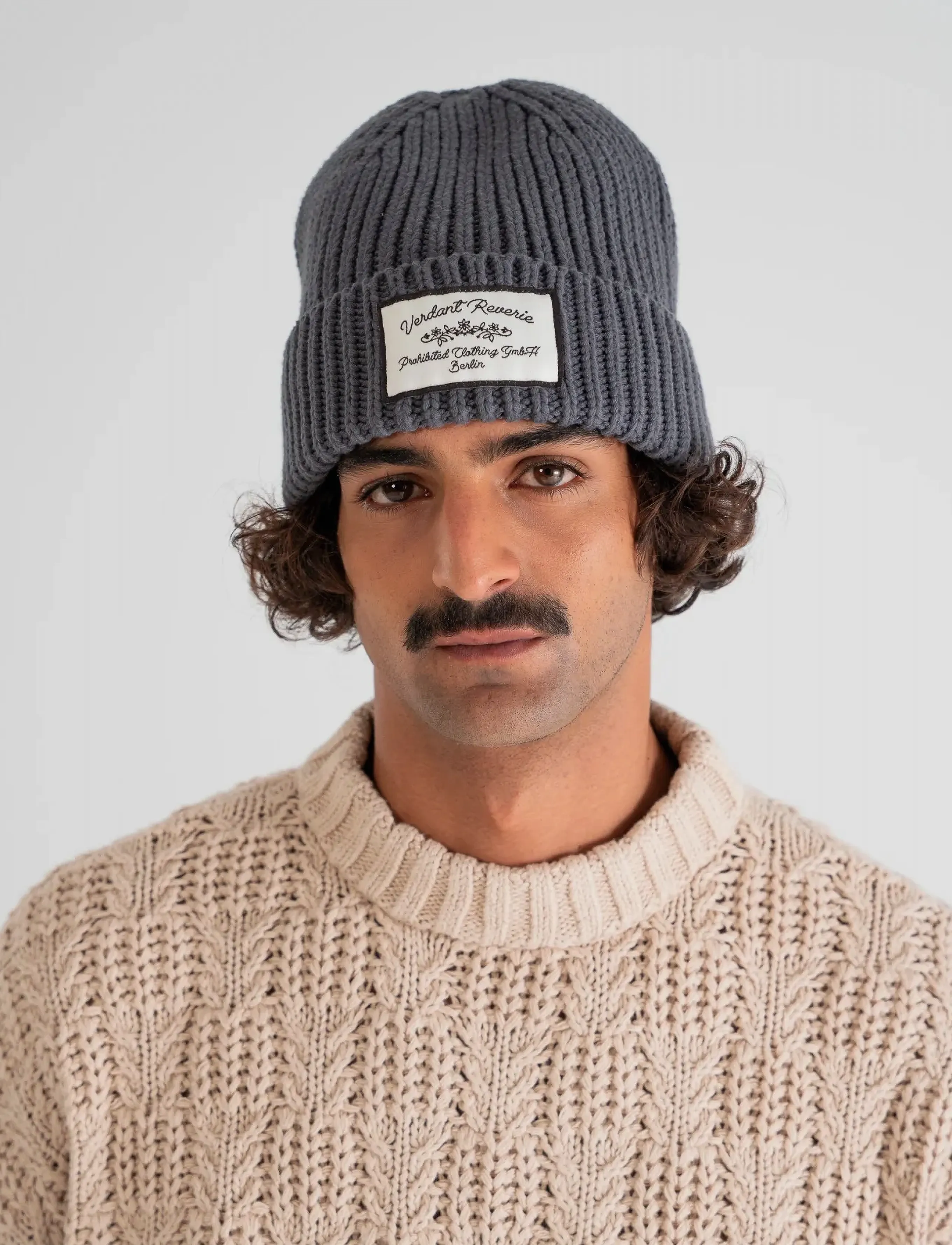 Prohibited - Verdant Reverie Beanie - everyday style - dark grey - 5