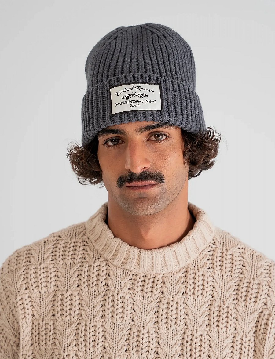 Prohibited - Verdant Reverie Beanie - bonnets - dark grey - 5