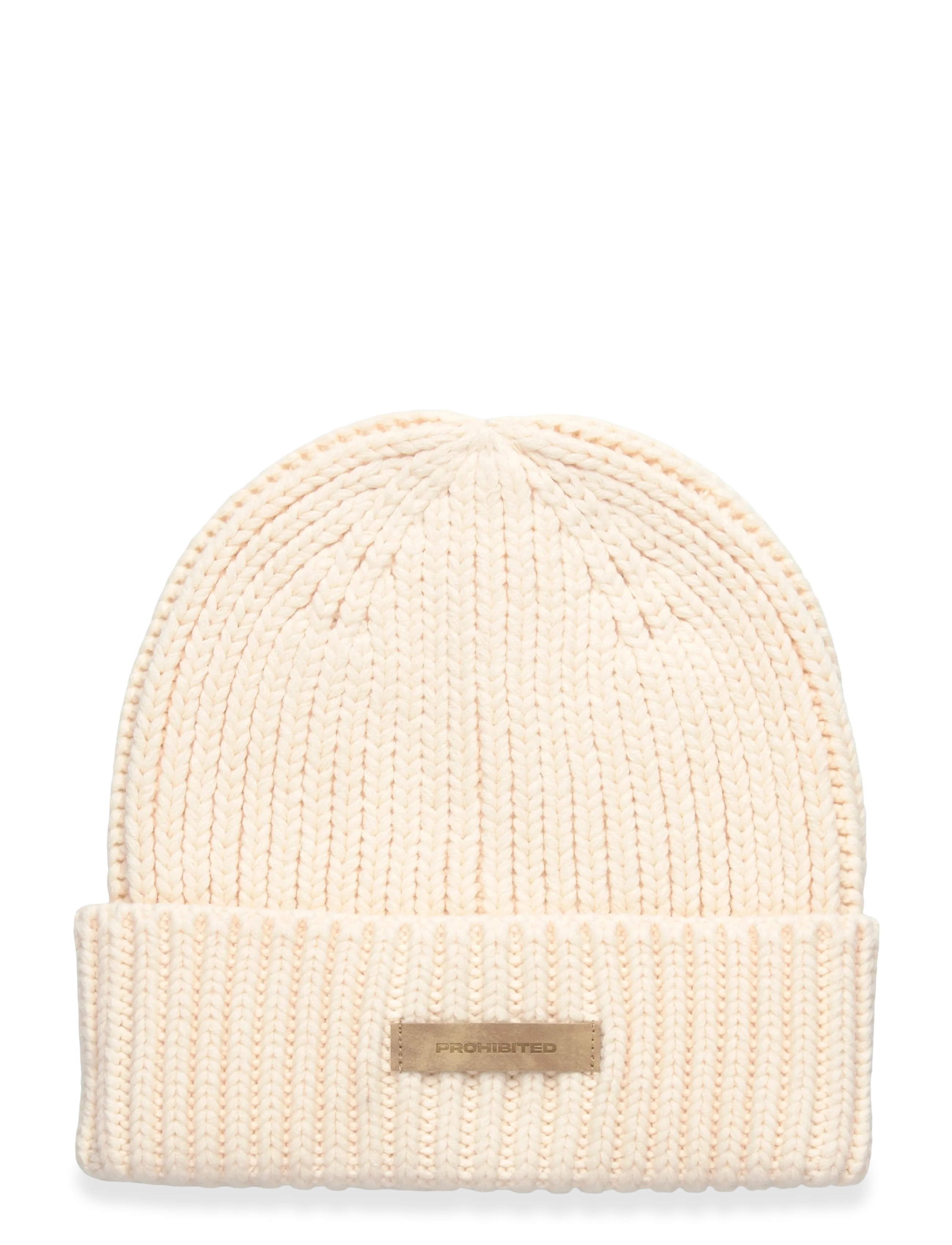 Prohibited Oak Beanie Brown, One Size, Cream, Hovedbeklædning > Huer, Herre