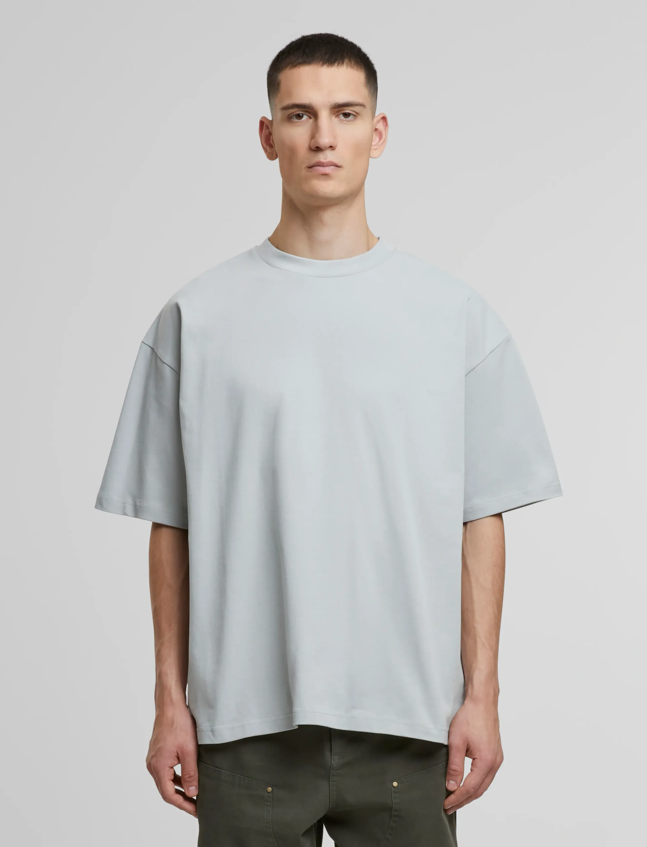 Prohibited - Oversized Tee - krótki rękaw - light grey - 3