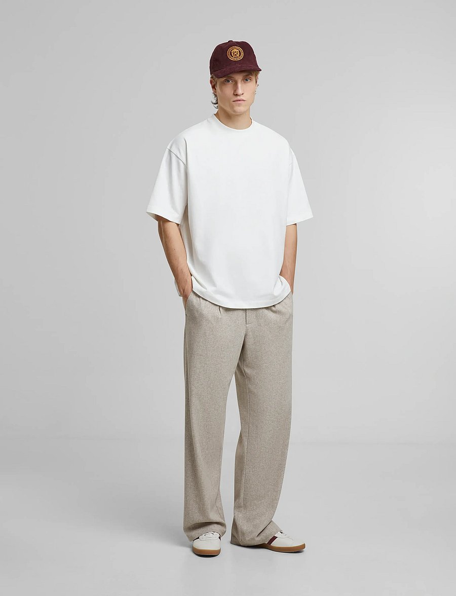 Prohibited - Oversized Tee - lyhythihaiset - off-white - 4