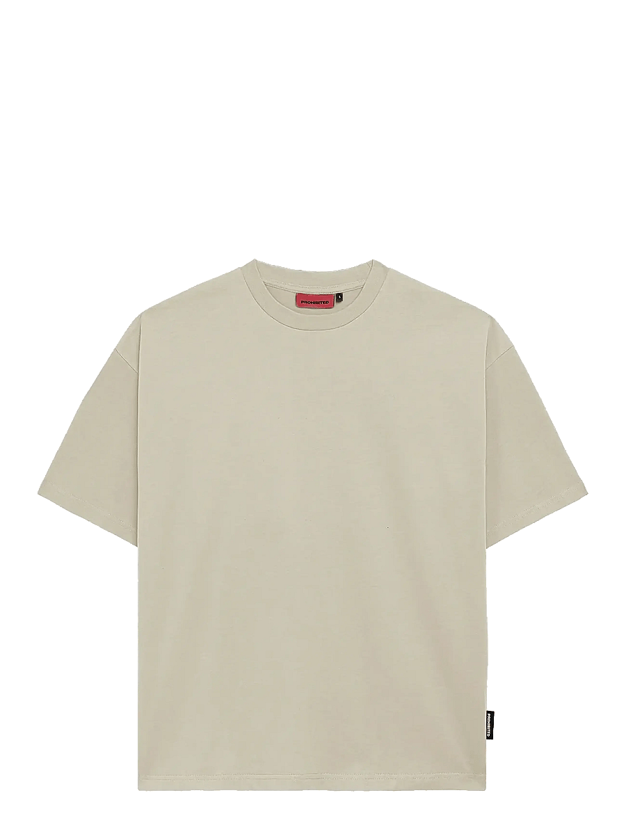 Prohibited - Oversized Tee - kortärmade t-shirts - sand - 0