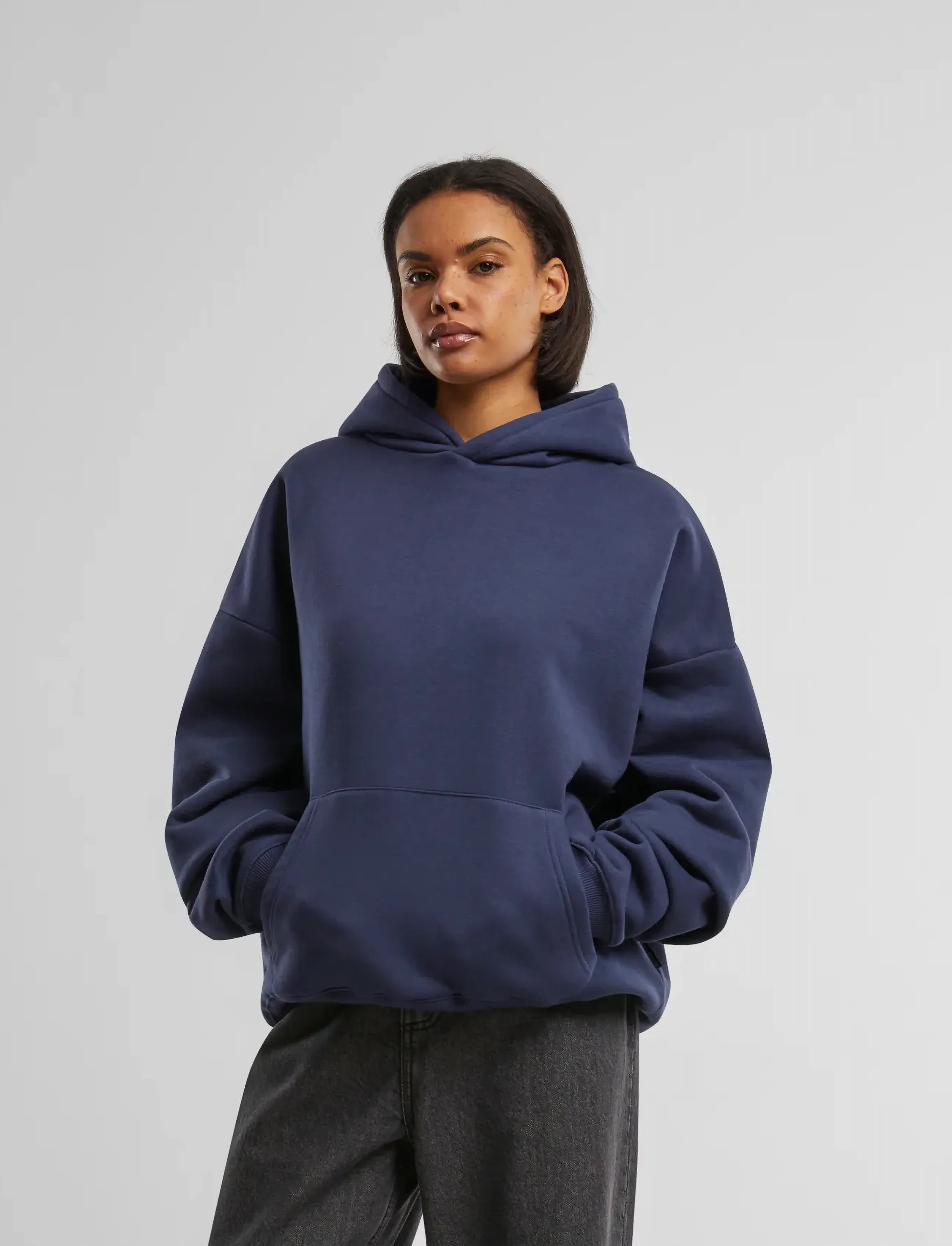 Prohibited Oversized Hoodie, L, Sweatshirts & Hoodies, Marineblau - Frauen
