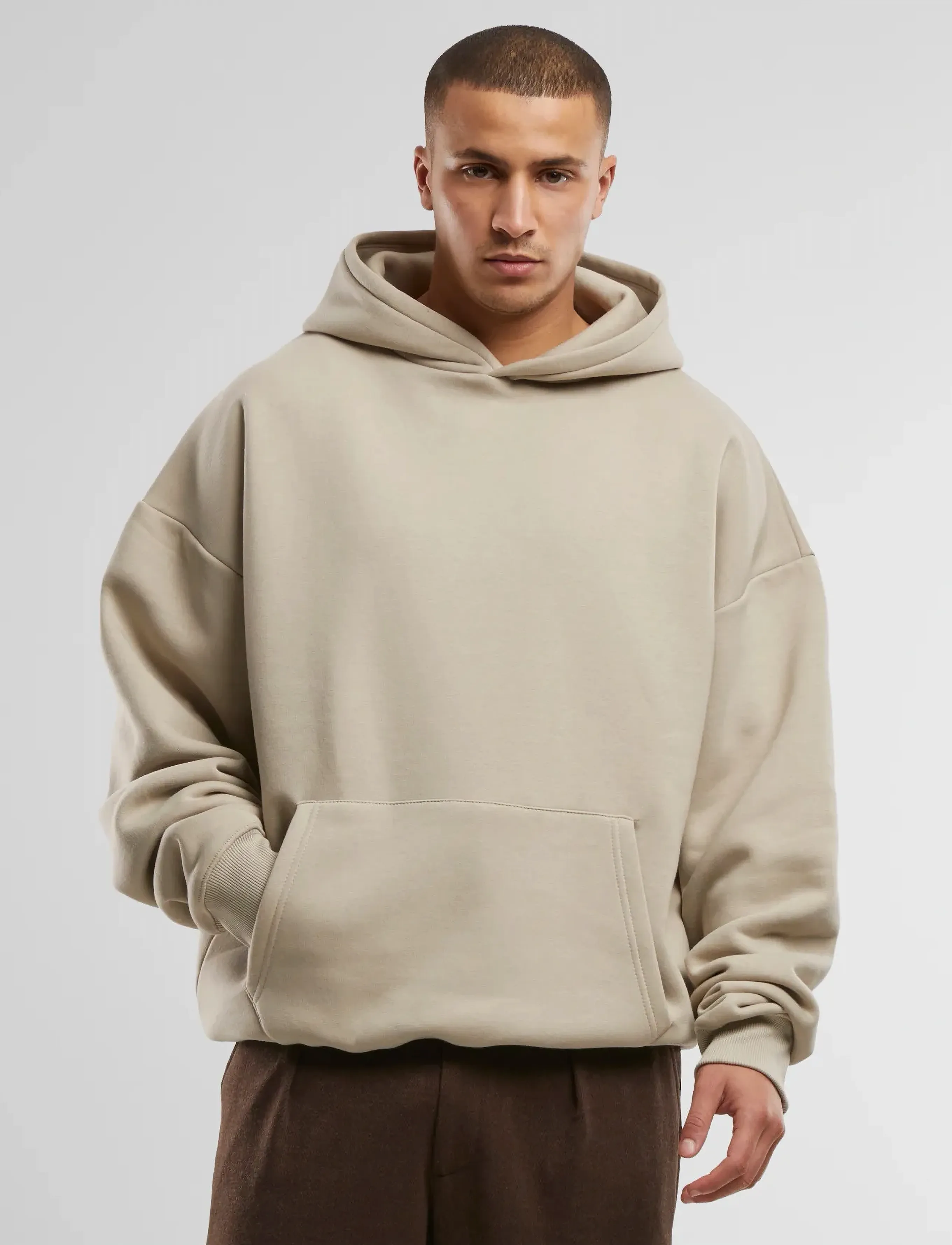 Prohibited Oversized Hoodie, S, Sweatshirts & Hoodies, Beige - Frauen