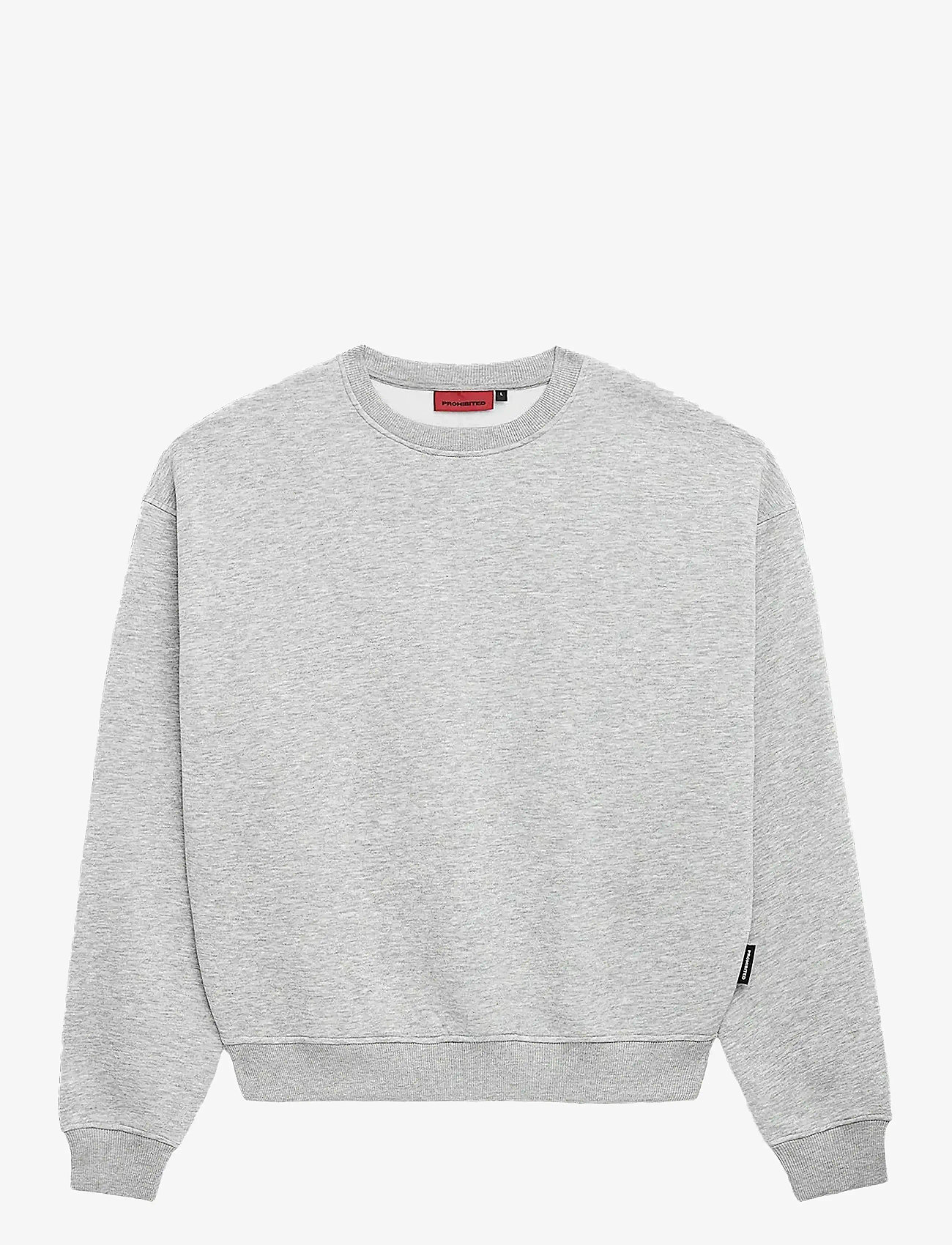 Prohibited - Oversized Crew Neck - truien - grey melange - 1