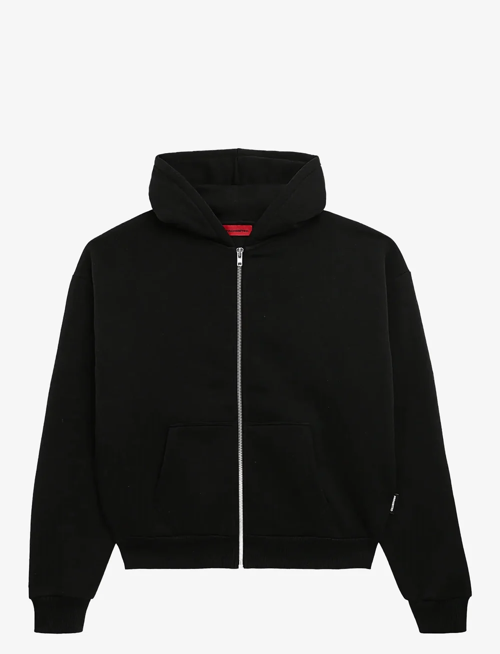 Prohibited - Oversized Zip-Hoodie - hættetrøjer - black - 1