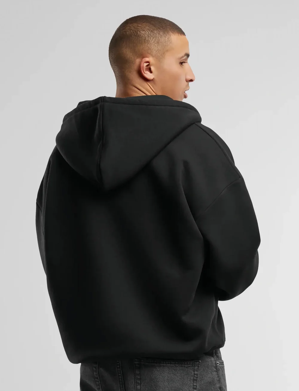 Prohibited - Oversized Zip-Hoodie - hættetrøjer - black - 2
