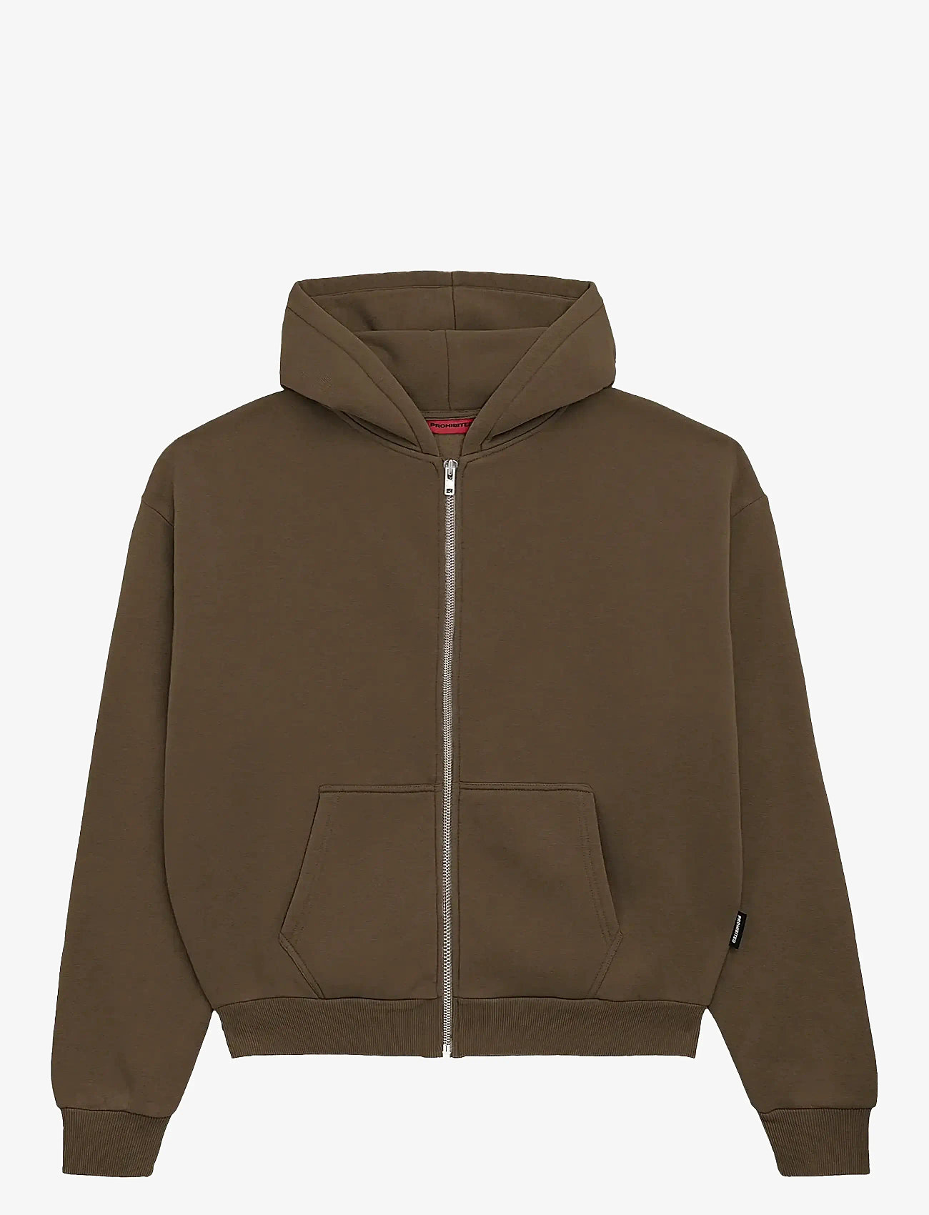 Prohibited - Oversized Zip-Hoodie - hoodies - mokka - 1