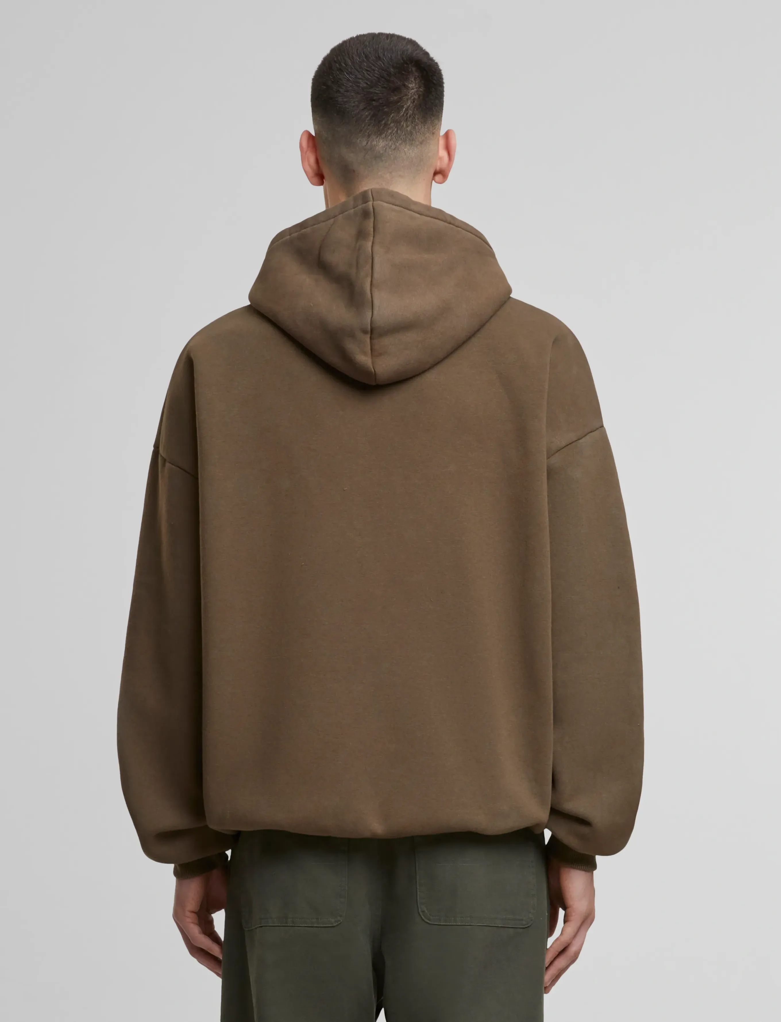 Prohibited - Oversized Zip-Hoodie - mokka - 2