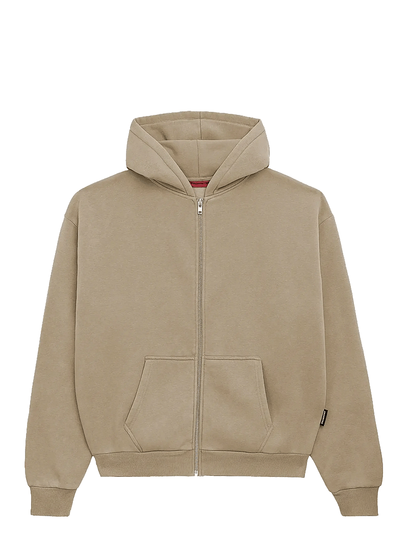 Prohibited - Oversized Zip-Hoodie - hoodies - sand - 1