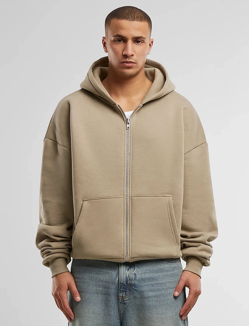 Prohibited - Oversized Zip-Hoodie - hoodies - sand - 3