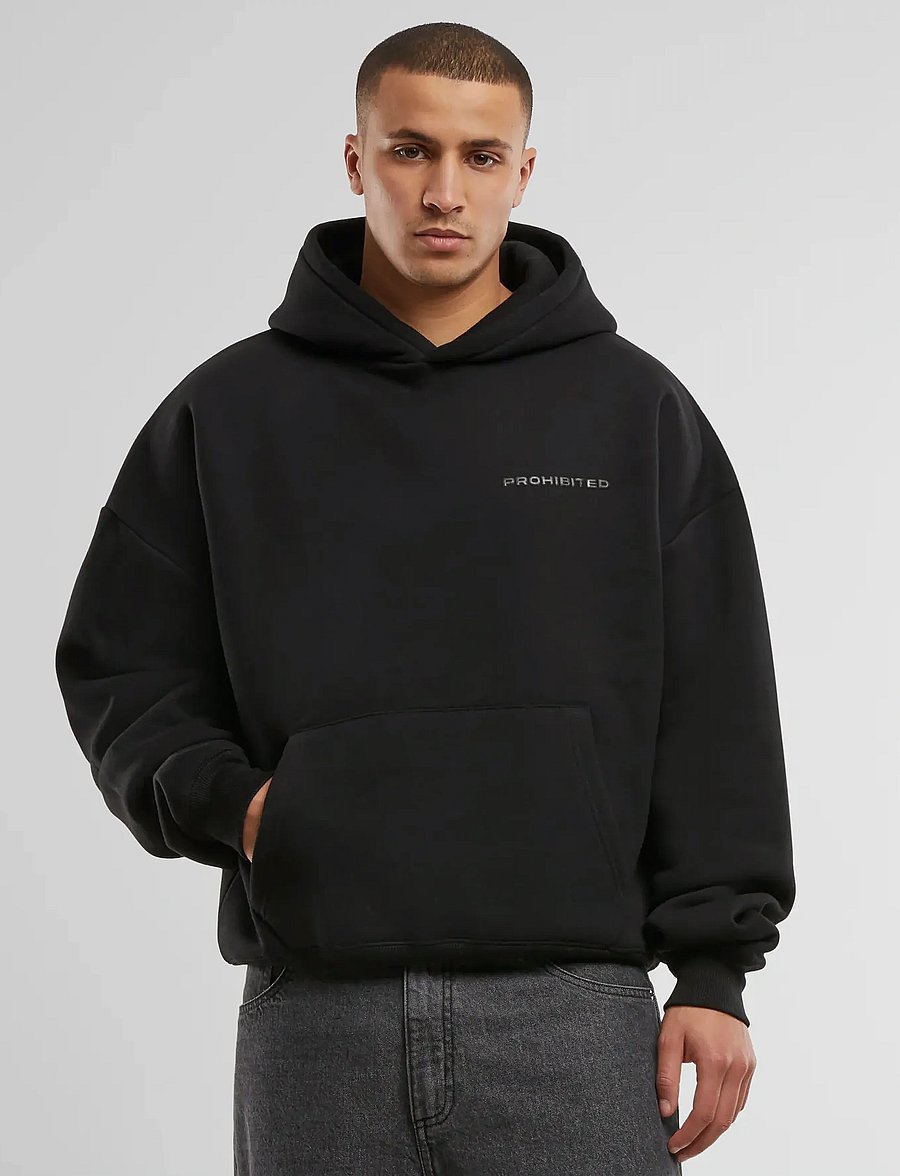 Prohibited - 10119 Hoodie - kapuutsiga dressipluusid - black - 0