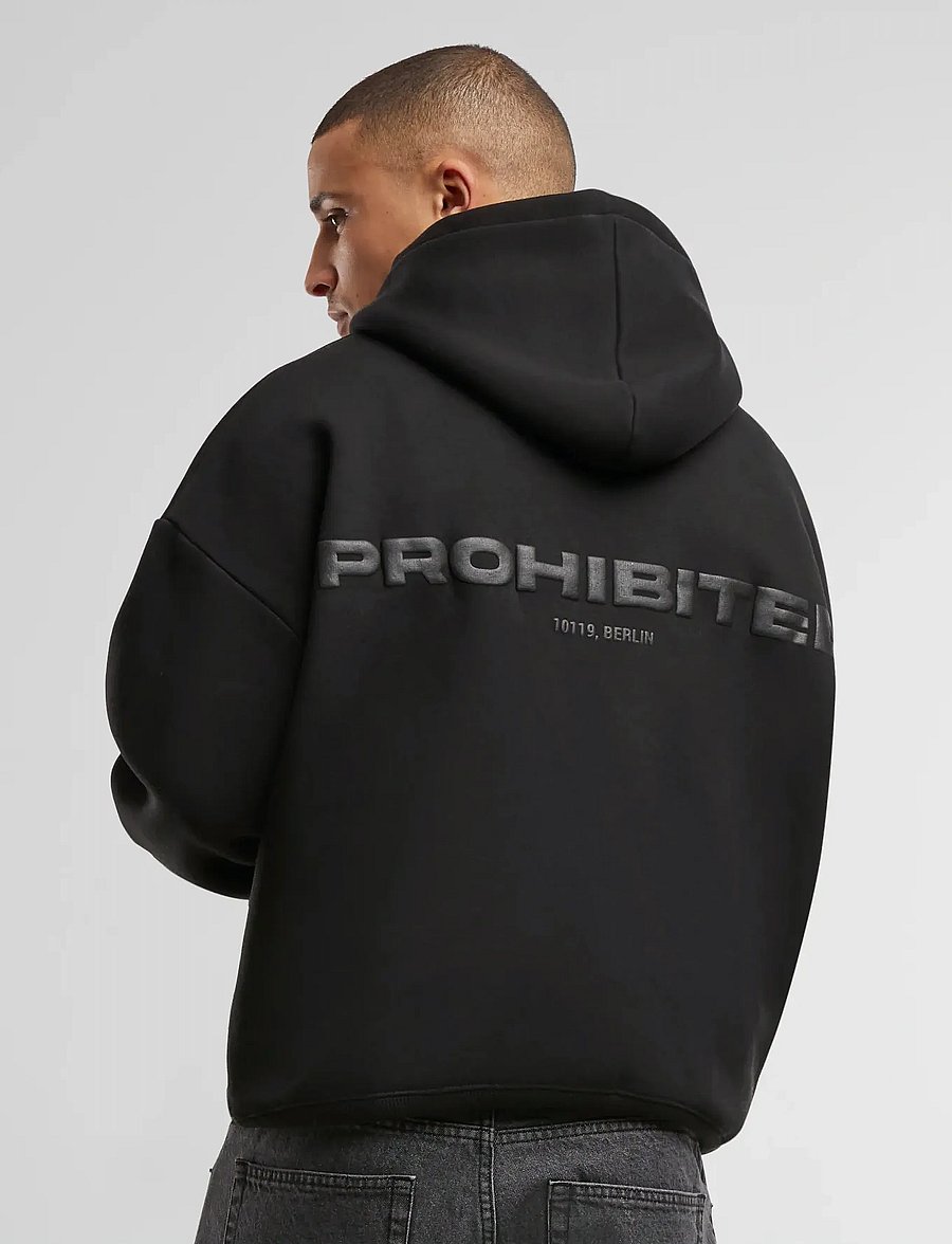 Prohibited - 10119 Hoodie - kapuutsiga dressipluusid - black - 3