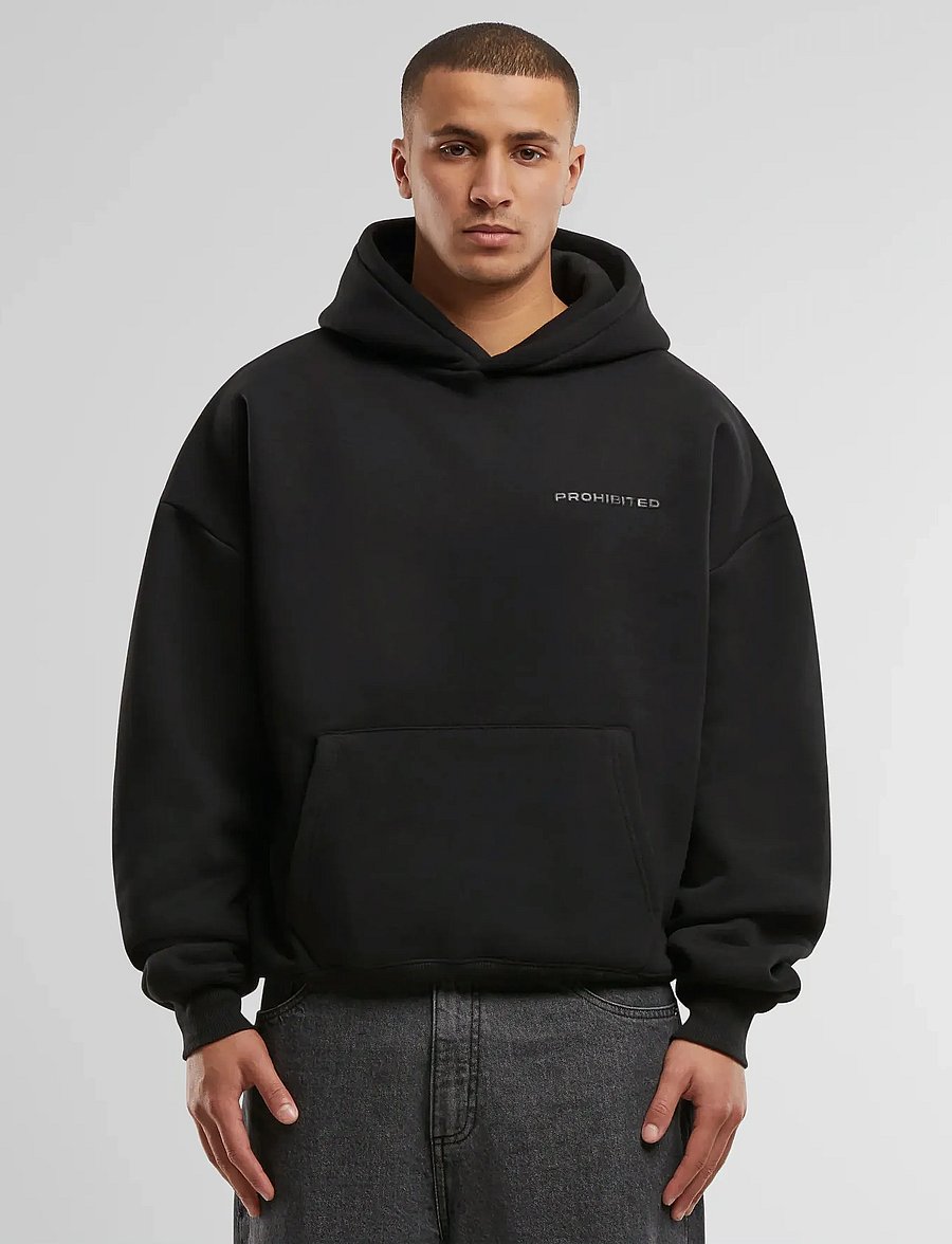 Prohibited - 10119 Hoodie - kapuutsiga dressipluusid - black - 4