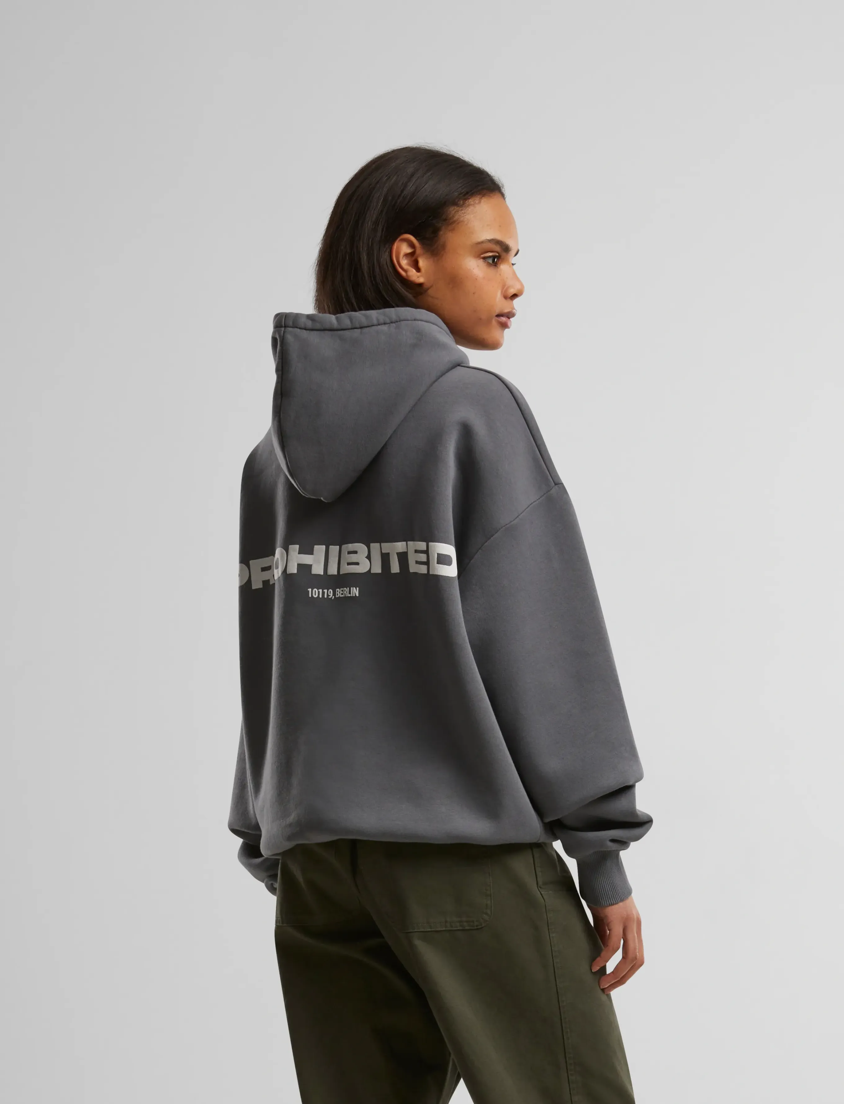 Prohibited - 10119 Hoodie - hættetrøjer - grey (stone washed) - 4