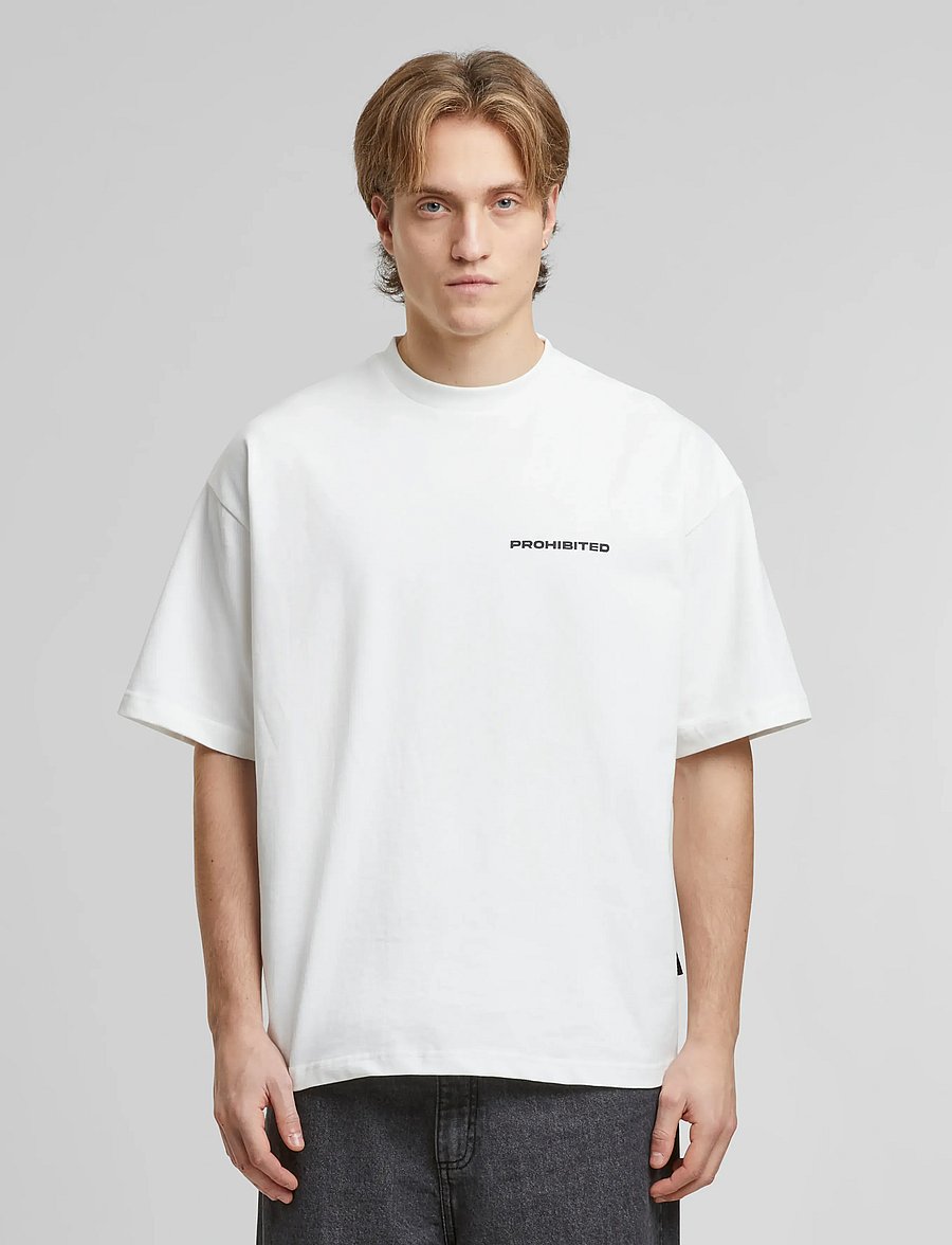 Prohibited - 10119 Tee - kurzärmelig - off-white - 3