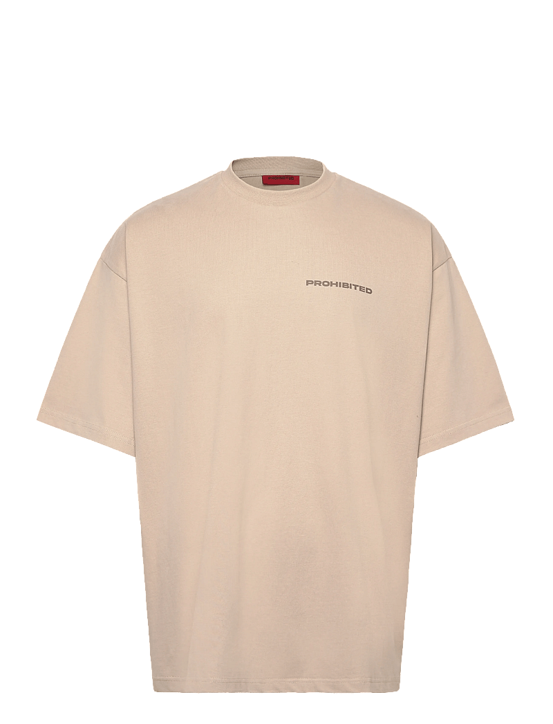Prohibited - 10119 Tee - kortærmede t-shirts - sand - 1