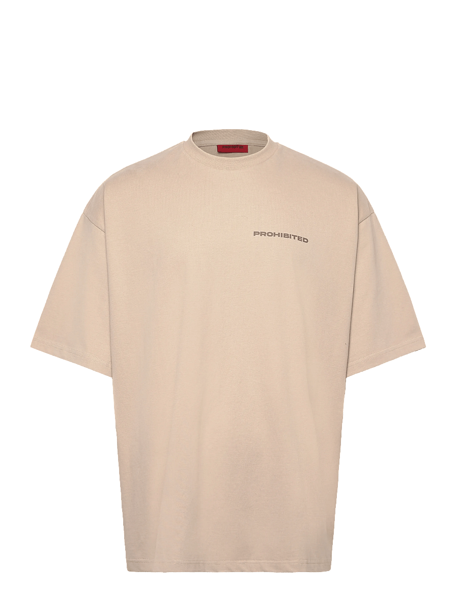 Prohibited - 10119 Tee - kortærmede t-shirts - sand - 1