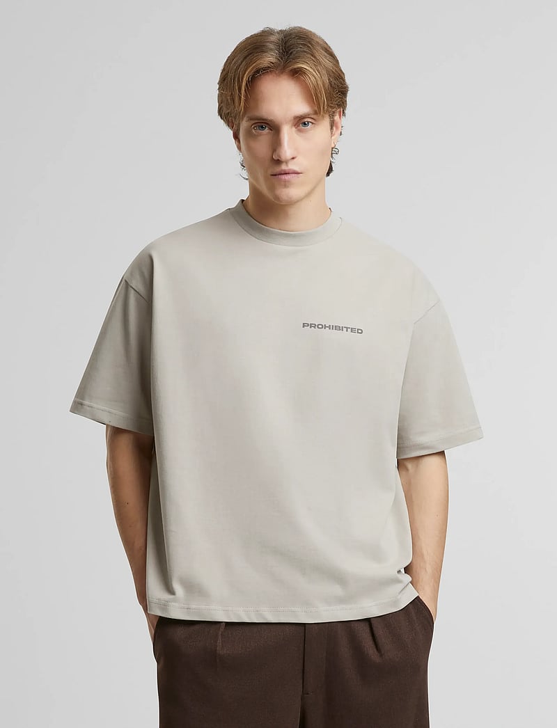 Prohibited - 10119 Tee - kortærmede t-shirts - sand - 0