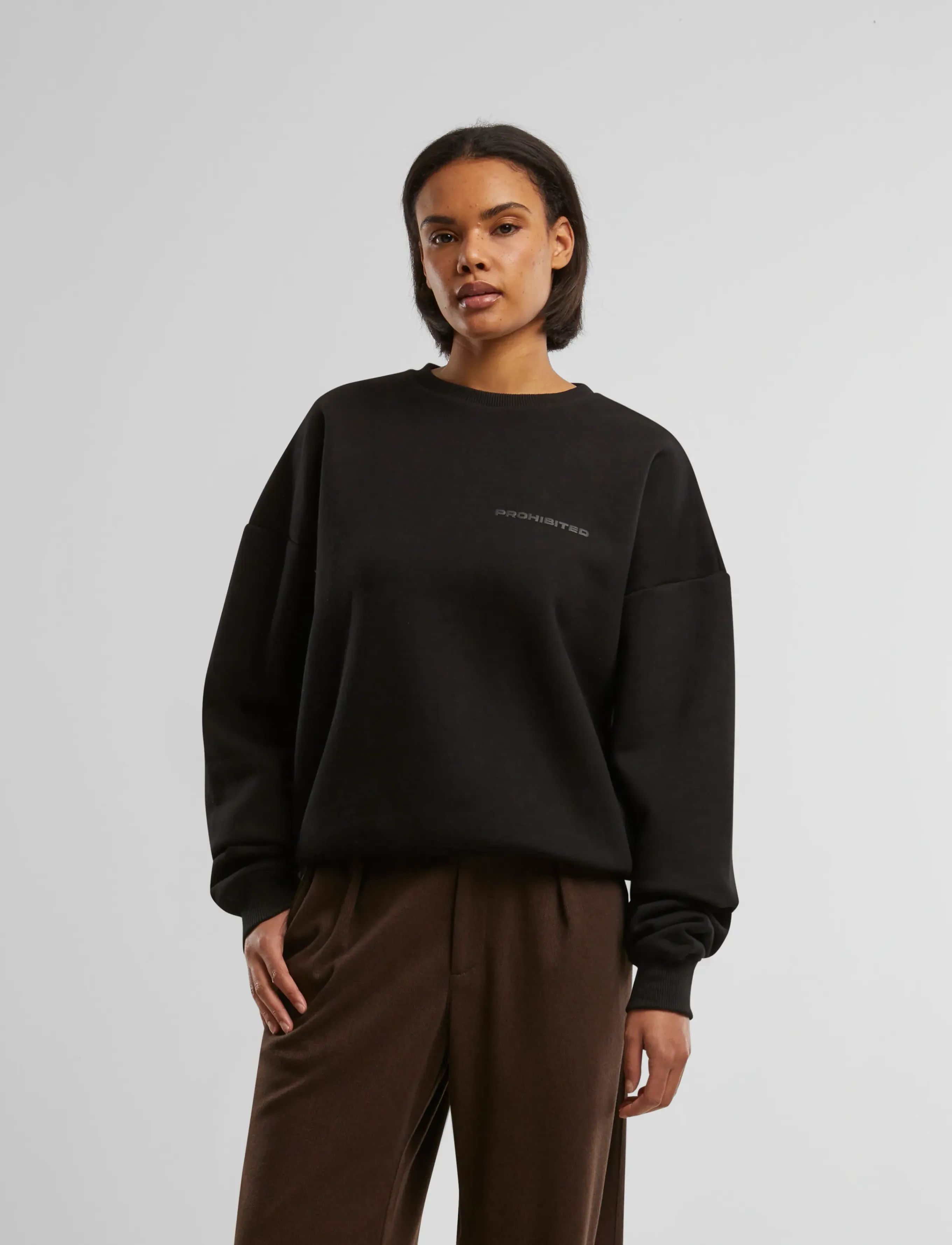 Prohibited 10119 Crew Neck, Mænd, Crew Neck Sweatshirt, Sort, Str: L