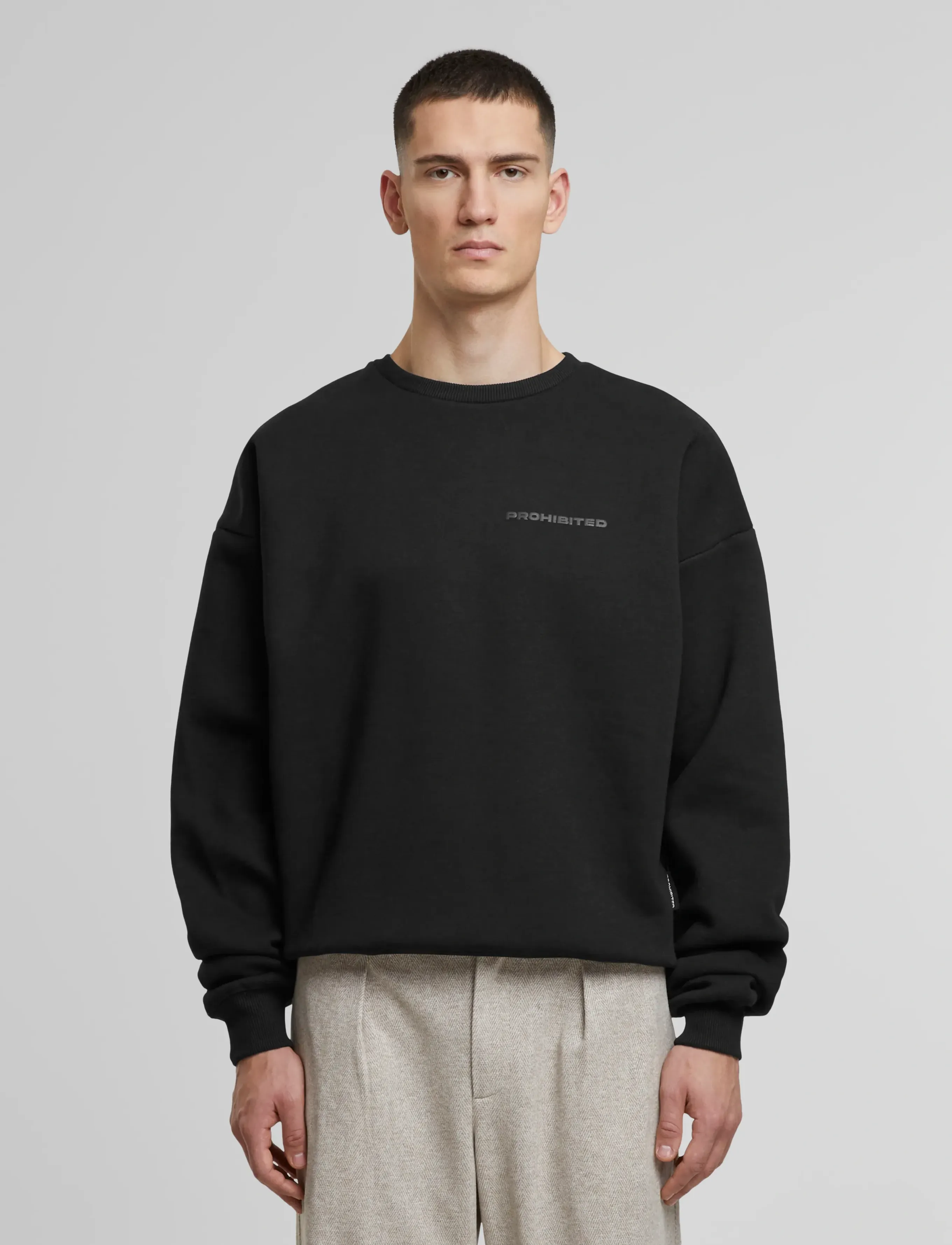 Prohibited 10119 Crew Neck sweatshirts herr – bild 6