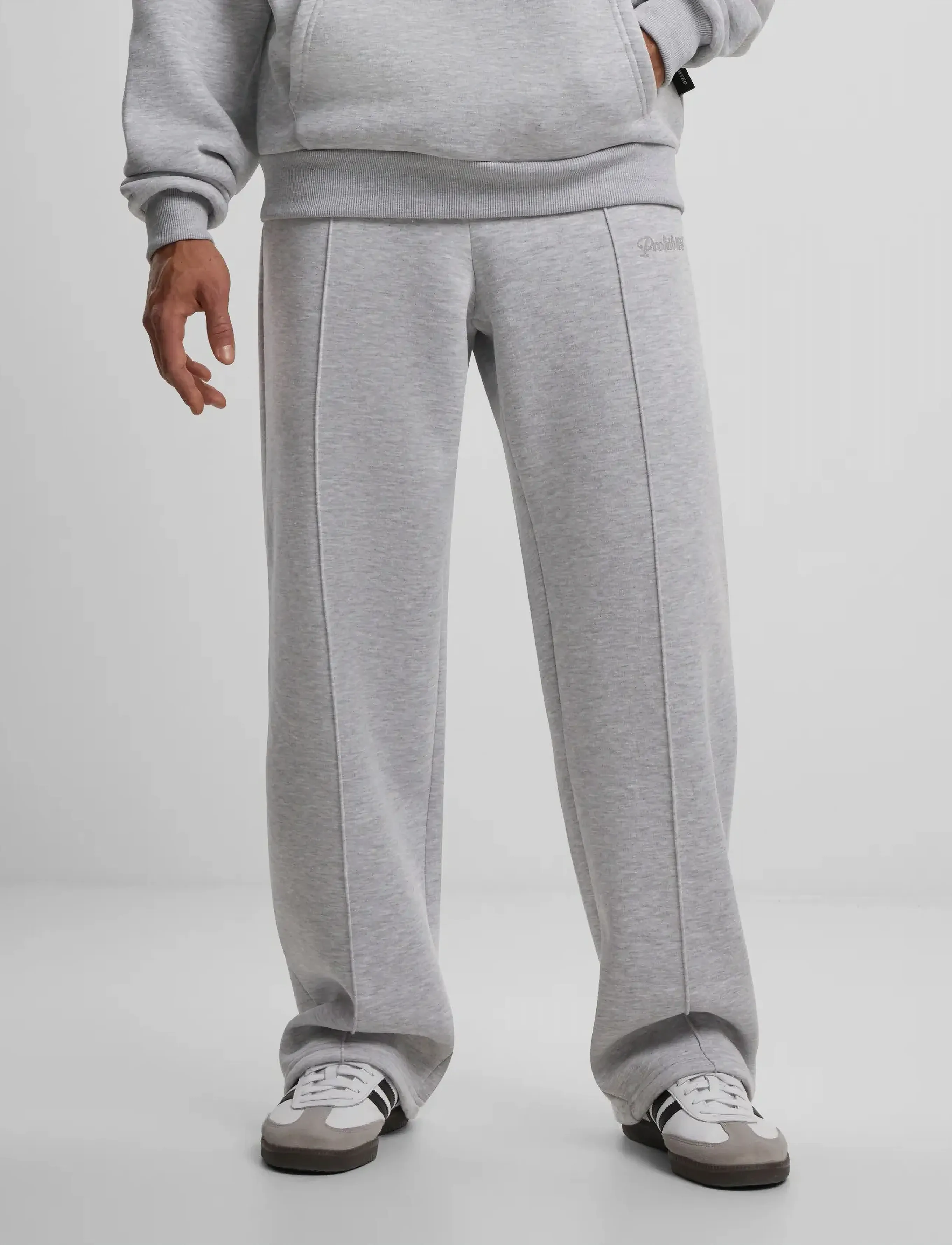 Prohibited - Loose Sweatpants - alltags-style - grey melange - 2