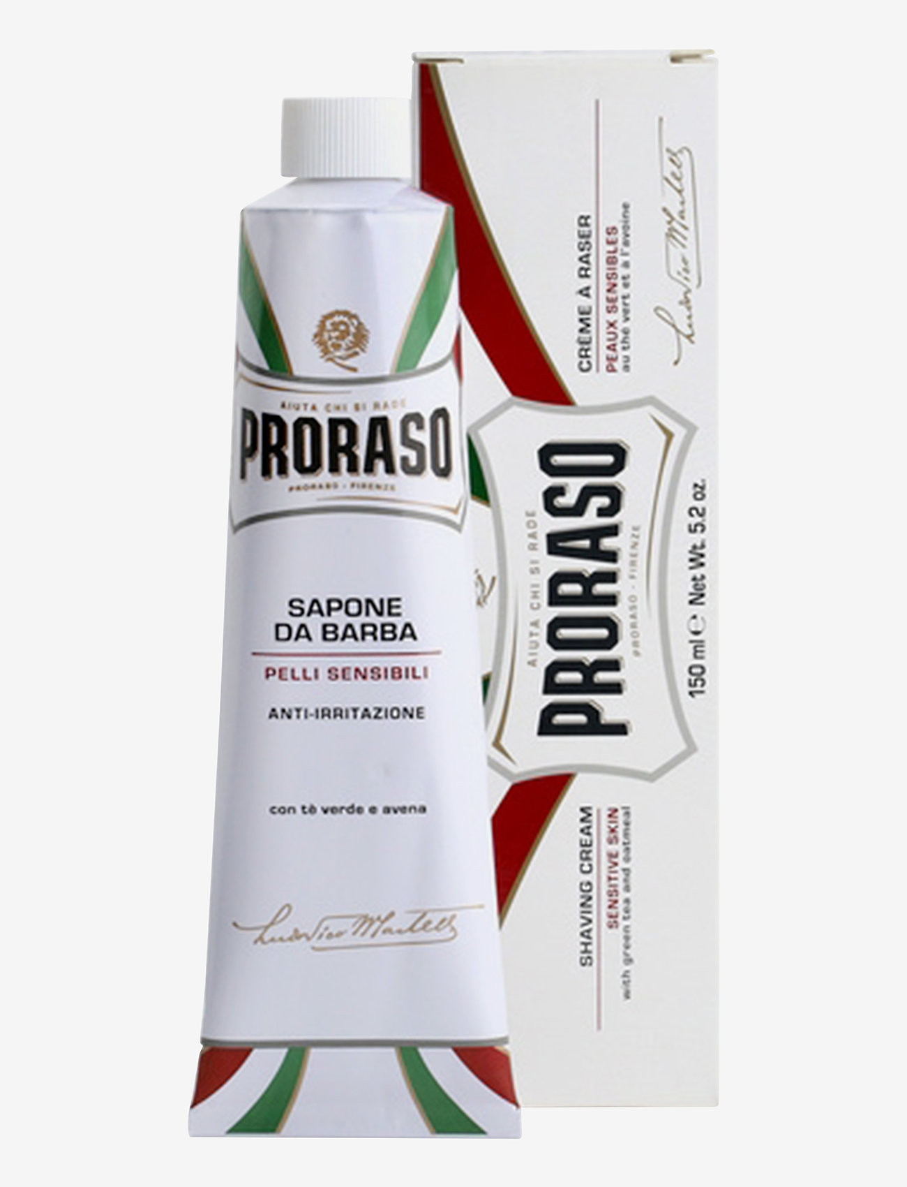 Proraso - Proraso Shaving Cream Sensitive Green Tea 150 ml - barbergel - no colour - 0