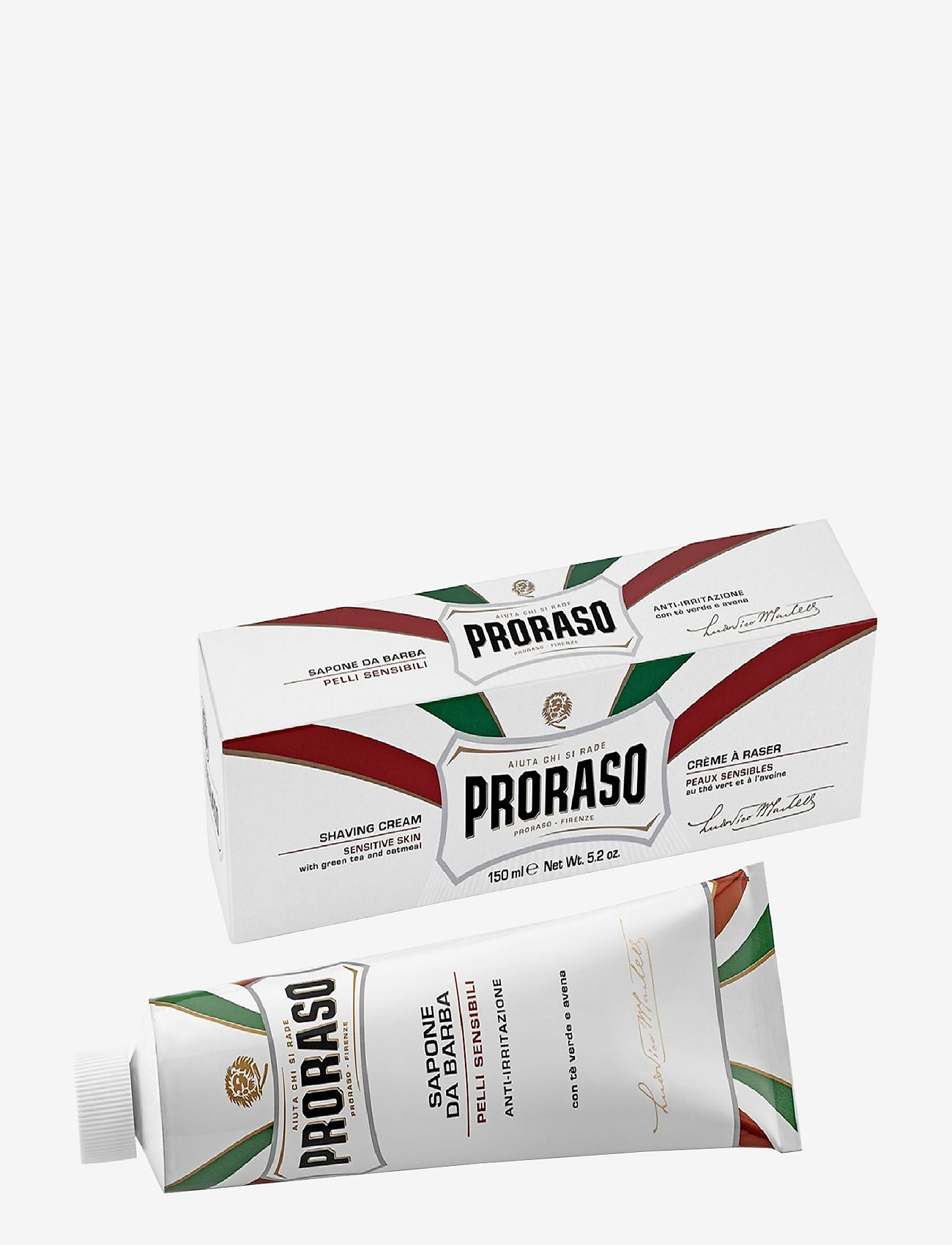 Proraso - Proraso Shaving Cream Sensitive Green Tea 150 ml - barbergel - no colour - 1