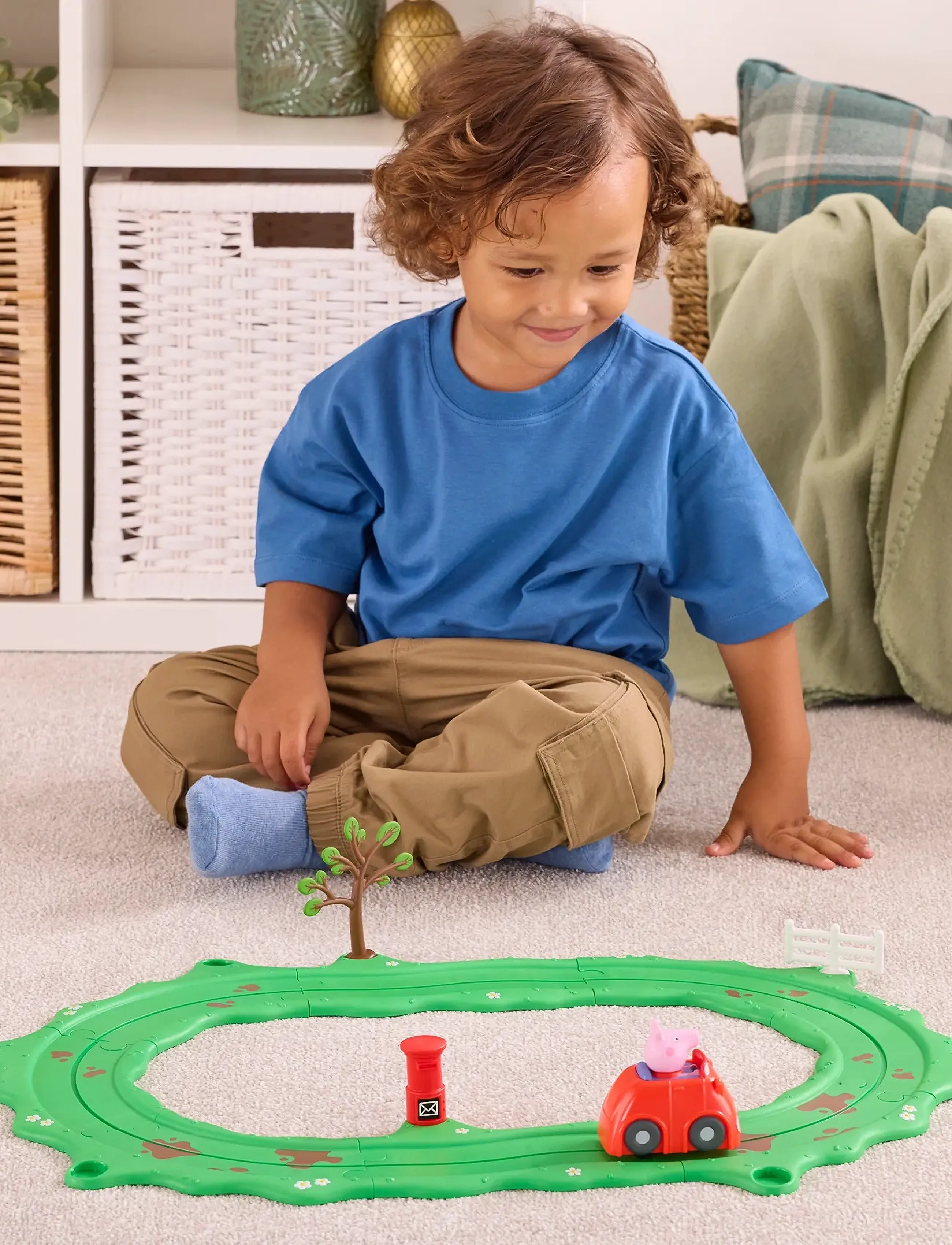 Gurli Gris Peppa Whizz Around Peppa Red Car, Børn, Race Tracks, Rød, Str: ONE SIZE