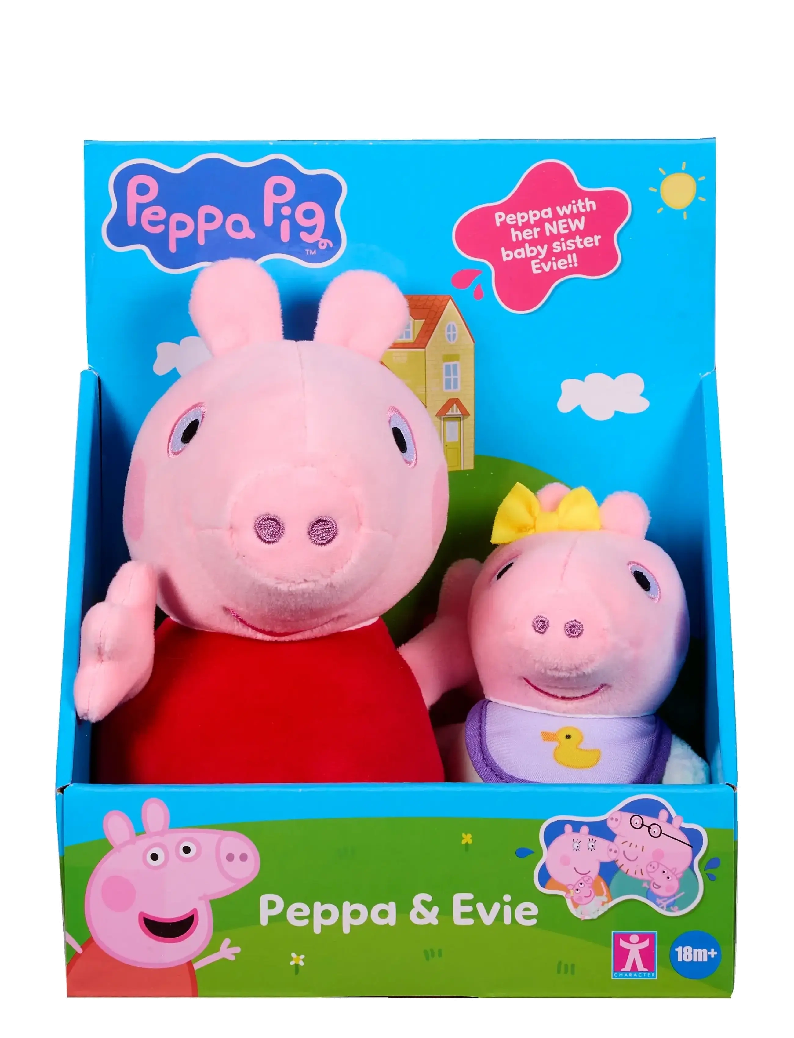 PEPPA PLUSH 2PK - MULTI COLOUR