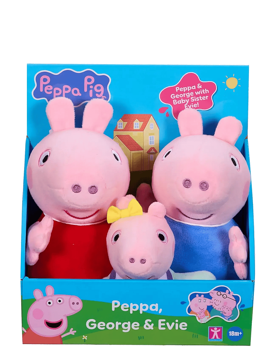 Gurli Gris - PEPPA PLUSH 3PK - film- & eventyrsfigurer - multi colour - 1