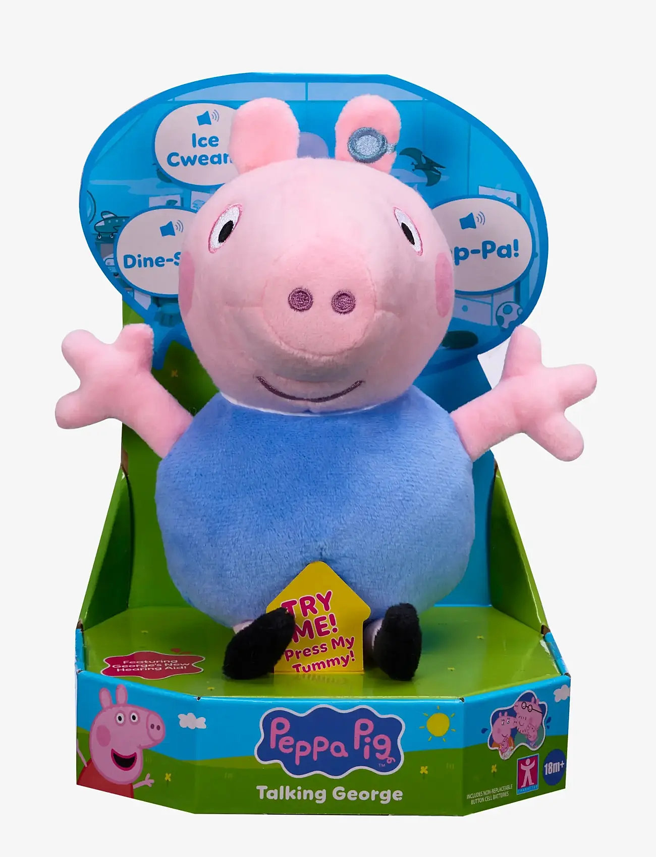 Greta gris - PEPPA PLUSH 20 CM TALKING GEORGE - speldosor - multi colour - 1