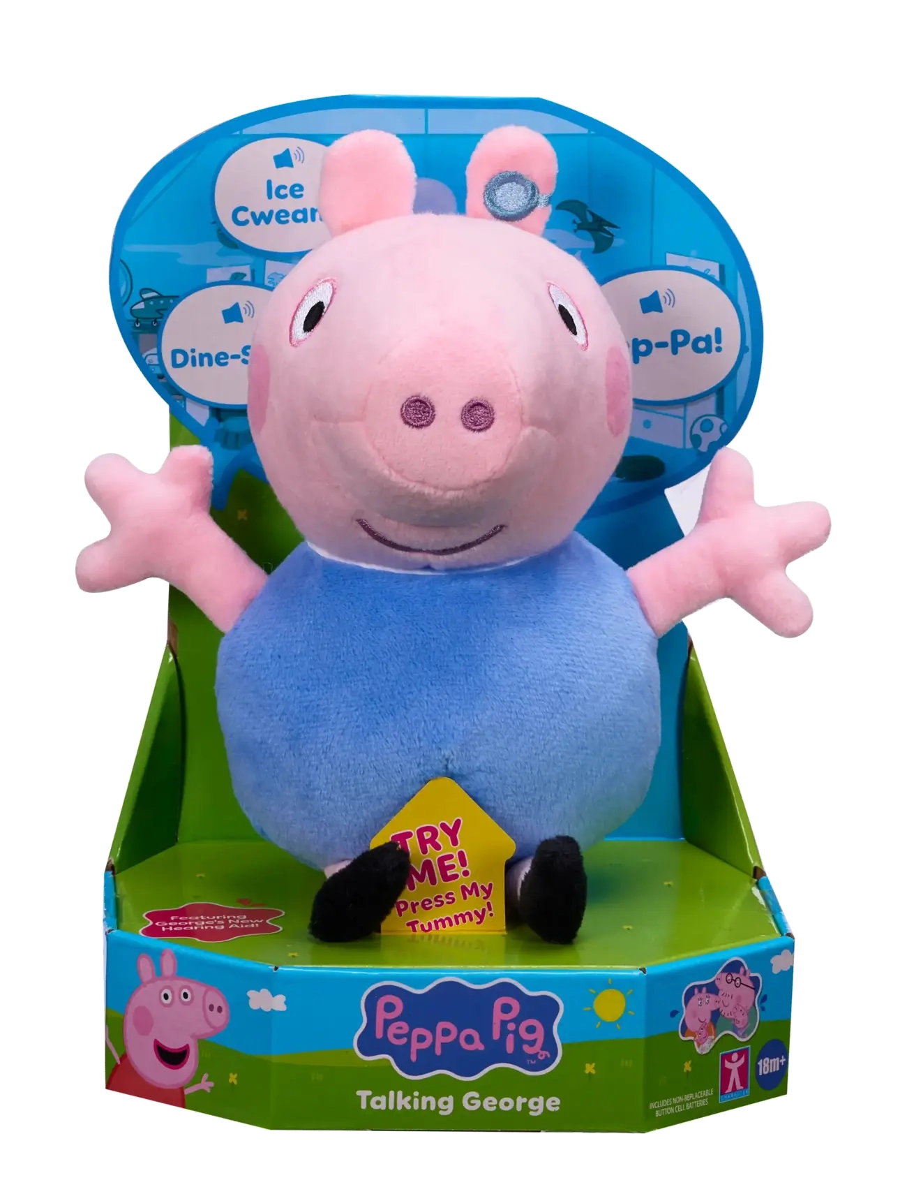 Greta gris PEPPA PLUSH 20 CM TALKING GEORGE - Leksaker - MULTI COLOUR / pink/rose
