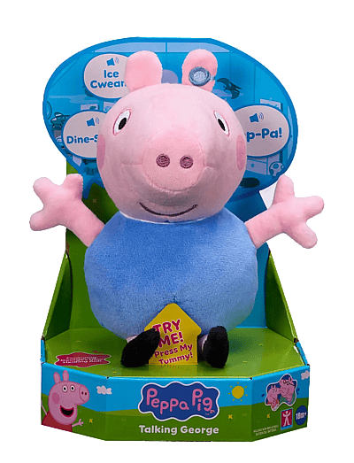 Gurli Gris PEPPA PLUSH 20 CM TALKING GEORGE - Musikalske plysdyr - MULTI COLOUR / pink/rose