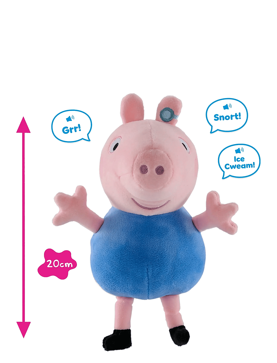 Greta gris - PEPPA PLUSH 20 CM TALKING GEORGE - speldosor - multi colour - 5