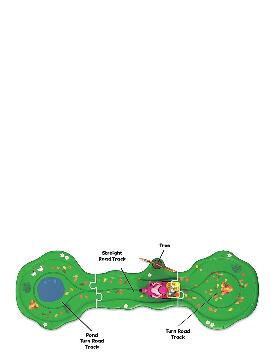 Greta gris - PEPPA WHIZZ AROUND RIDING IN THE LEAVES - leksaksbilar - multi colour - 5