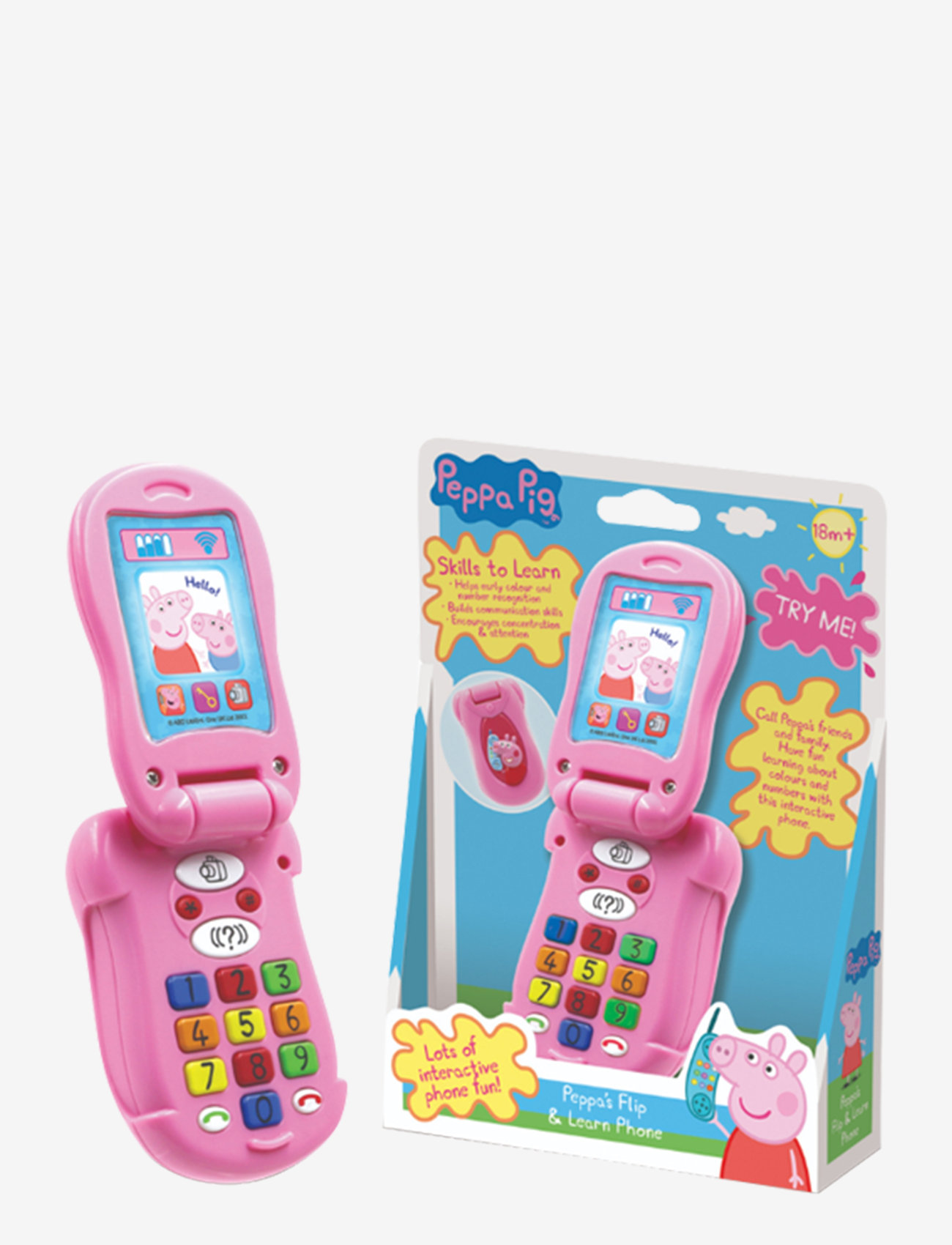 Proxy - PEPPA FLIP AND LEARN PHONE DK - multi colour - 0