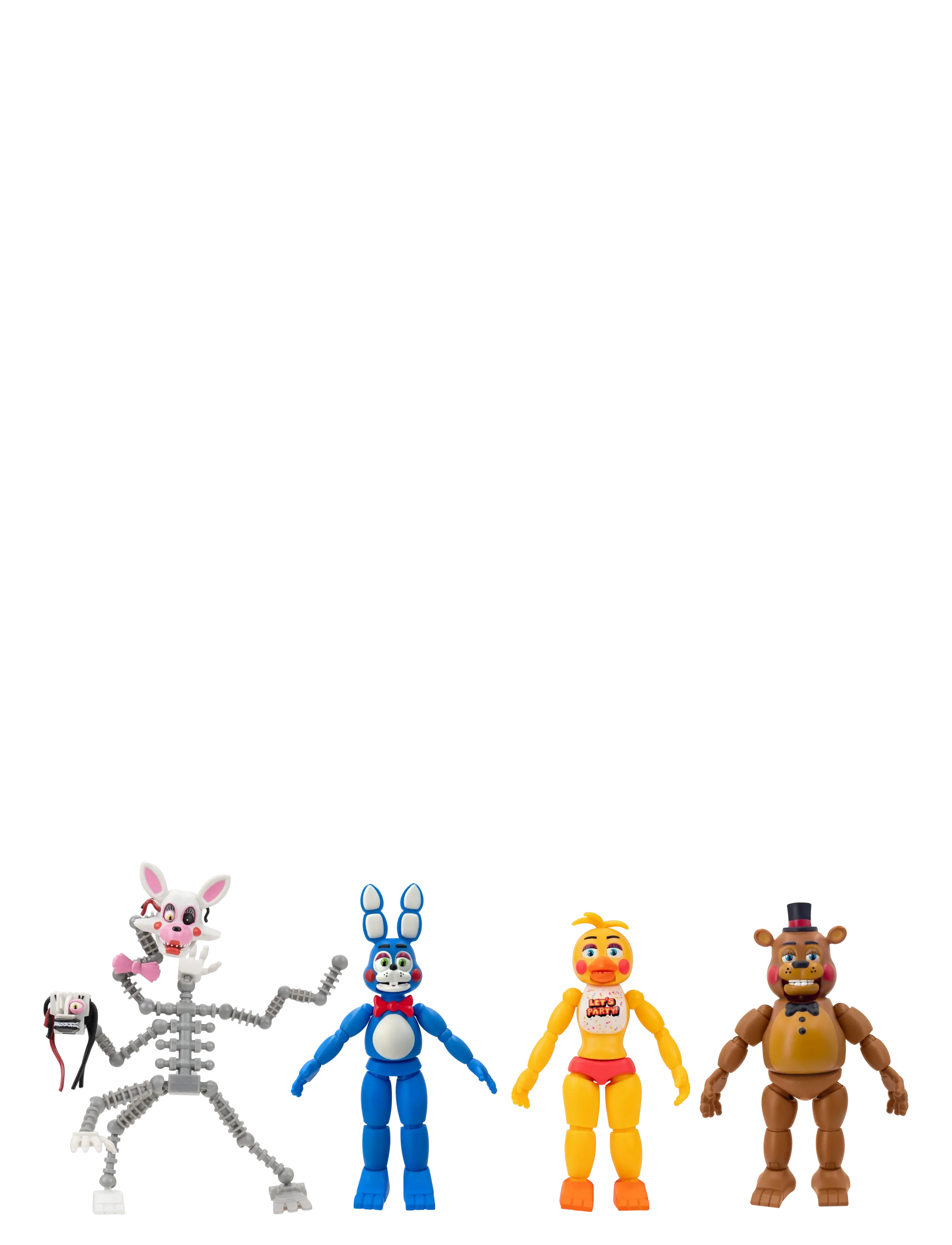 FNAF Core Figure 4 Pk, Børn, Action Figures, Grå, Str: ONE SIZE