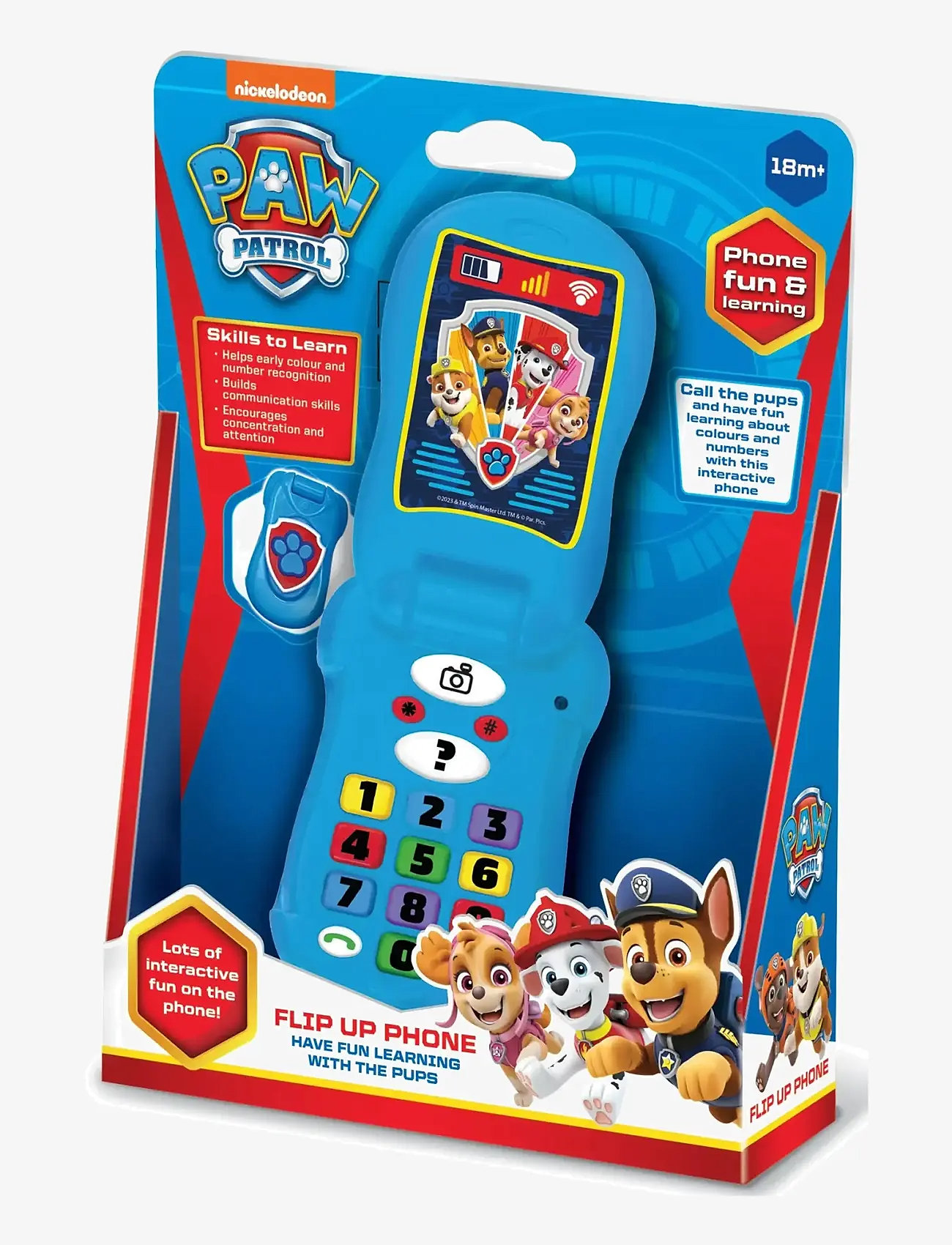 Paw Patrol - PAW PATROL FLIP PHONE DK SE NO FI - interaktivt legetøj - multi colour - 1