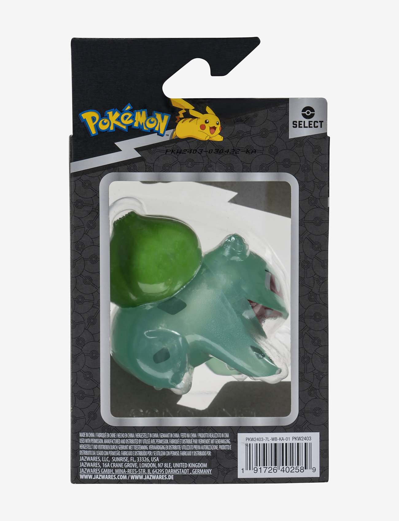 Proxy - POKEMON BATTLE FIGURE SELECT TRANSLUCENT BULBASAUR - julegaver under 300kr - multi colour - 1