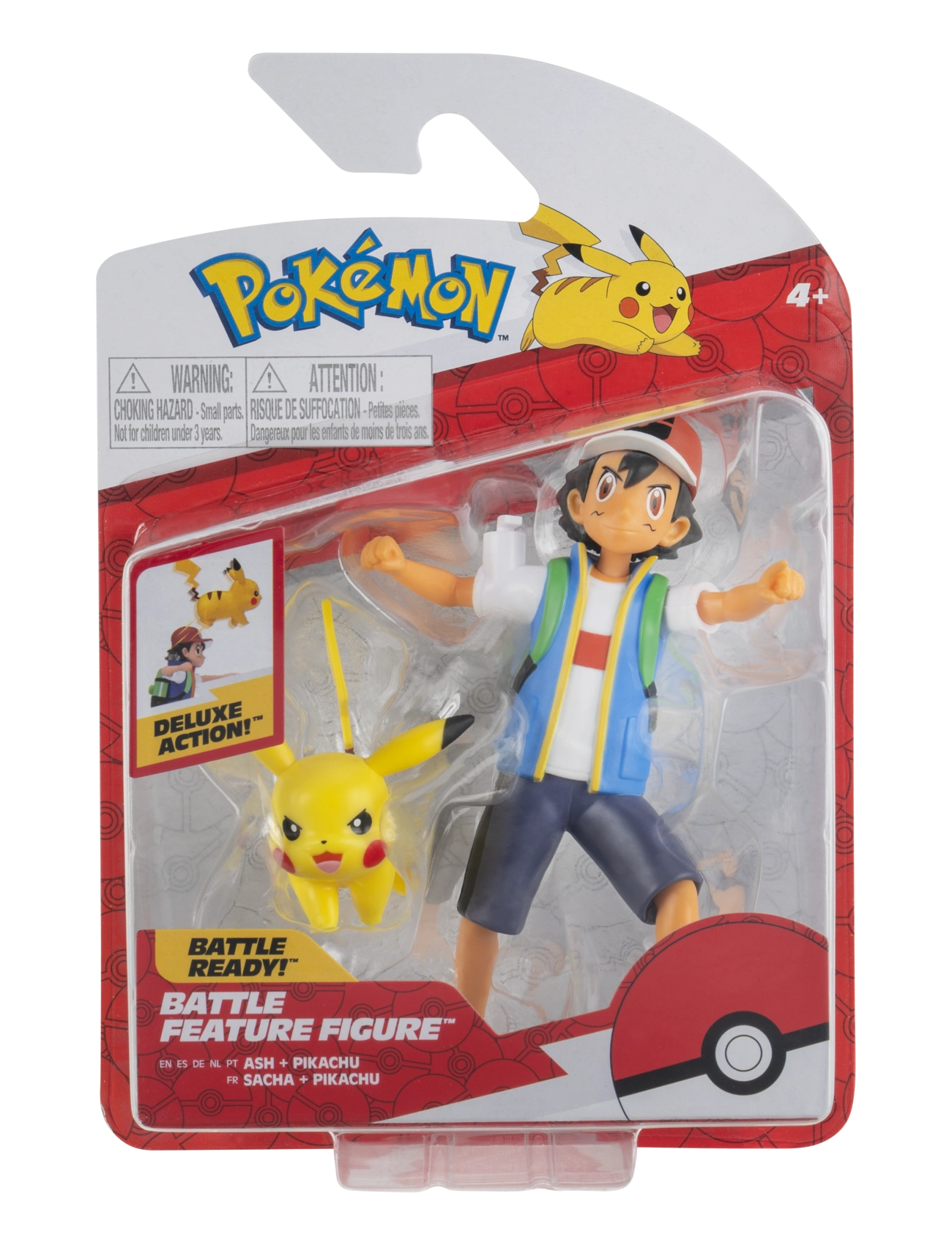 Pokemon POKEMON BATTLE FEATURE FIGURE ASH AND PIKACHU - Leksakssets & Figurer - MULTI COLOUR / multi