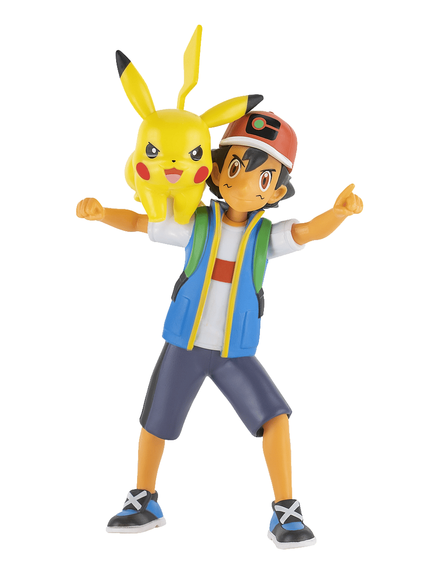Pokemon - POKEMON BATTLE FEATURE FIGURE ASH AND PIKACHU - actionfigurer - multi colour - 1