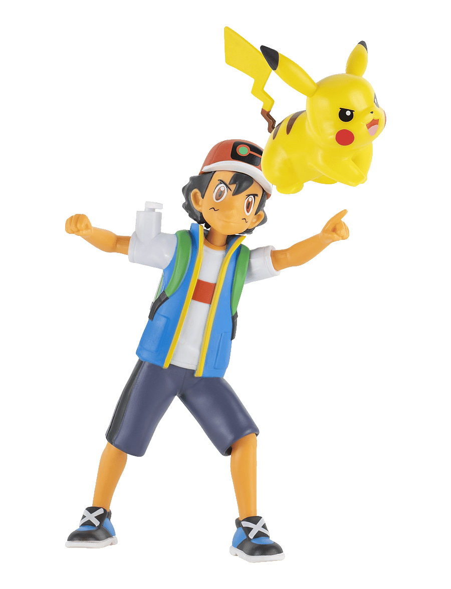 Pokemon - POKEMON BATTLE FEATURE FIGURE ASH AND PIKACHU - actionfigurer - multi colour - 4