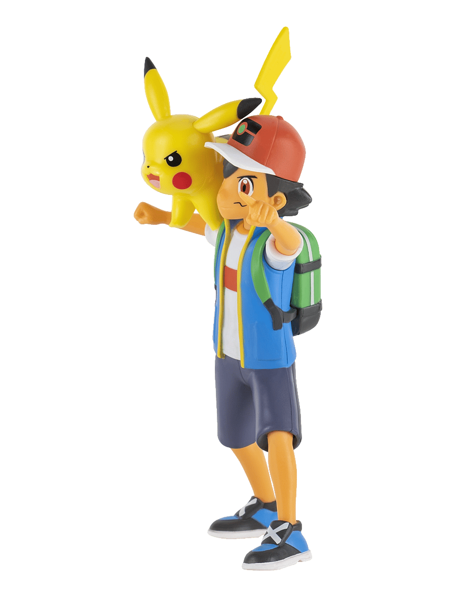Pokemon - POKEMON BATTLE FEATURE FIGURE ASH AND PIKACHU - actionfigurer - multi colour - 5
