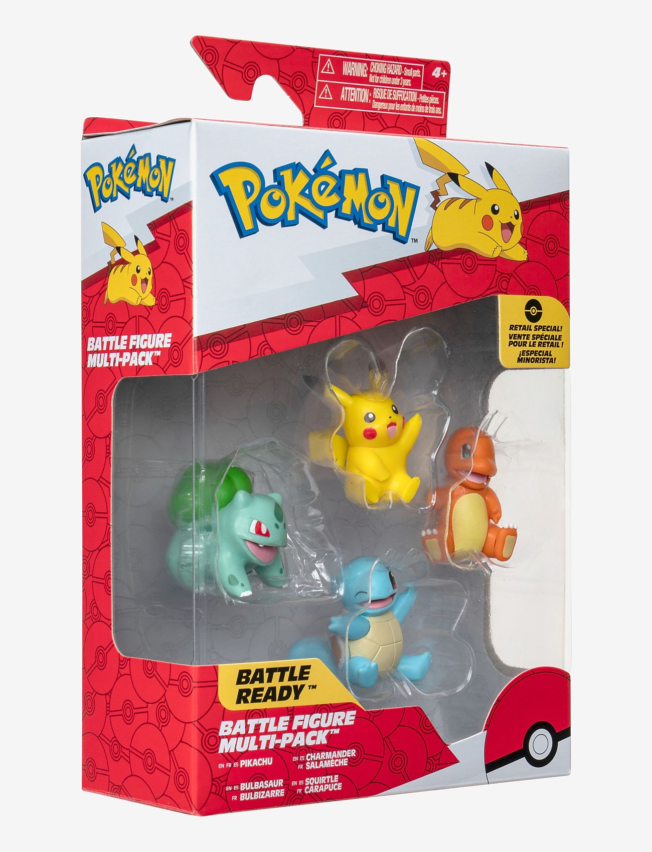 Pokemon - POKEMON BATTLE FIGURE 4 PK - actionfigurer - multi colour - 1