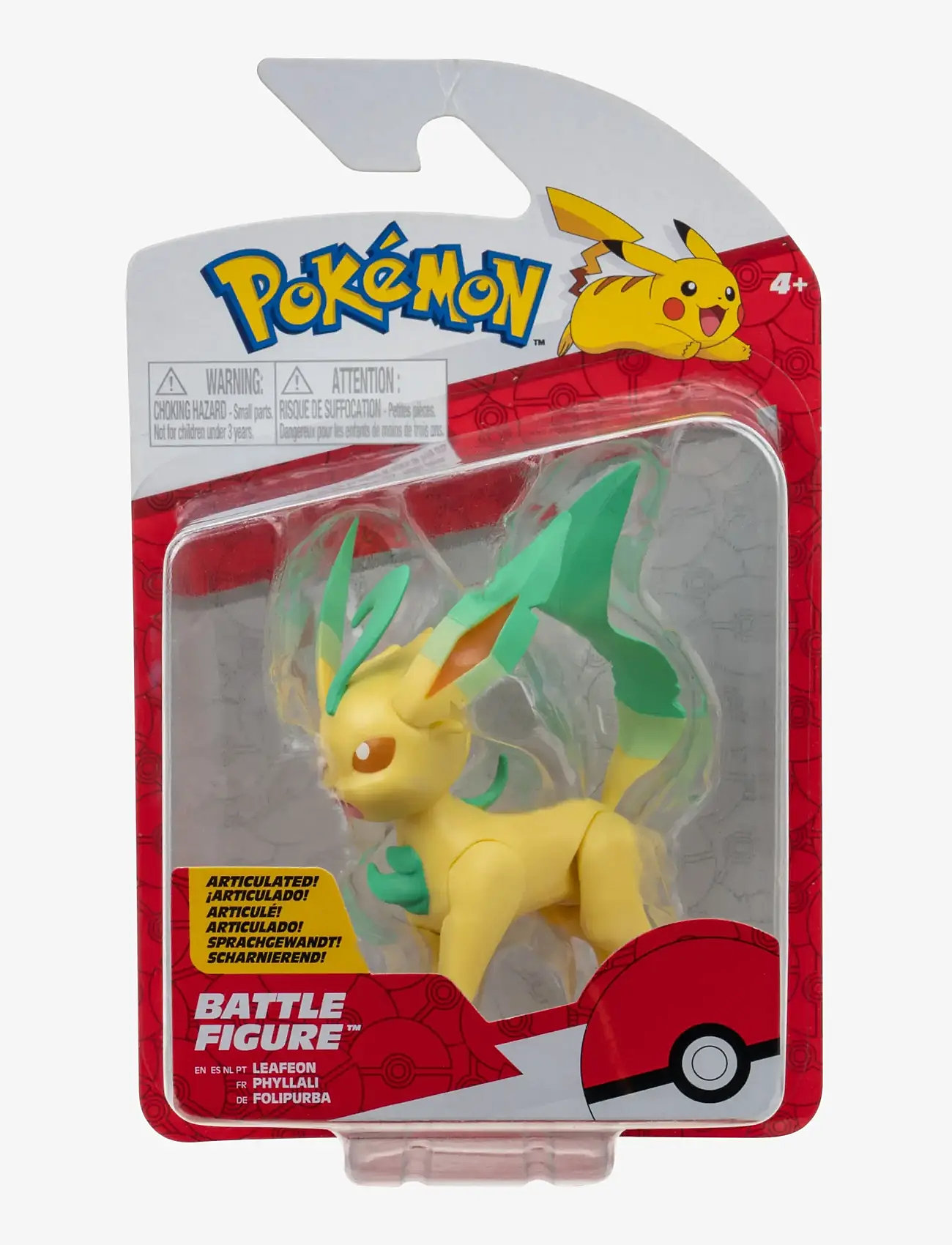 Pokemon - POKEMON BATTLE FIGURE LEAFEON - legesæt - multi colour - 0
