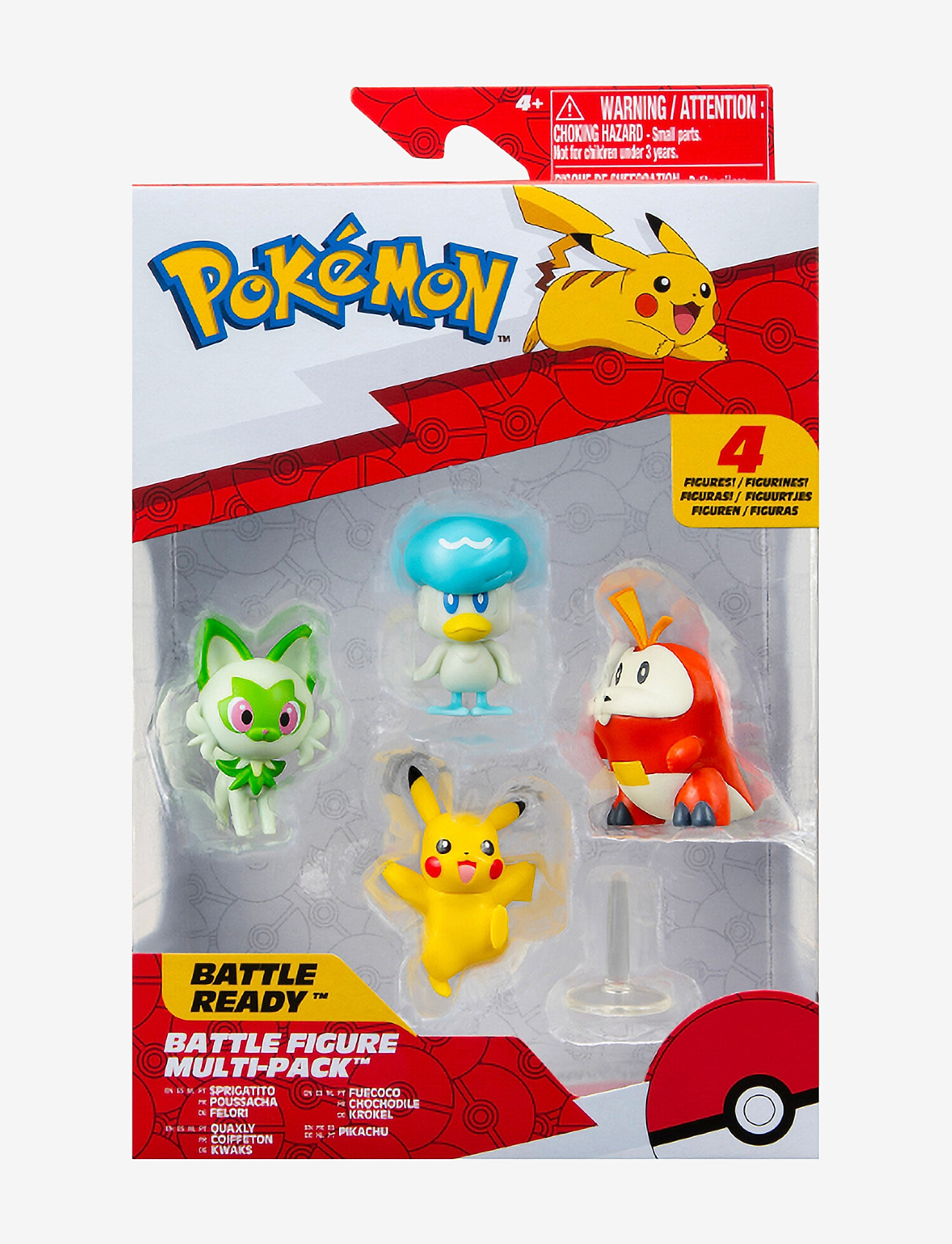 Pokemon - POKEMON BATTLE FIGURE GEN IX 4 PK - actionfigurer - multi colour - 0