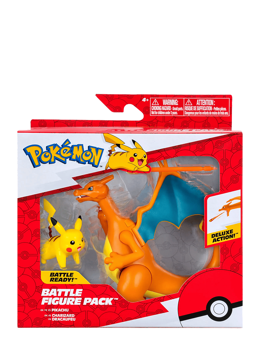 Pokemon - POKEMON FIGURE SET 2 PK CHARIZARD AND PIKACHU - actionfigurer - multi colour - 0