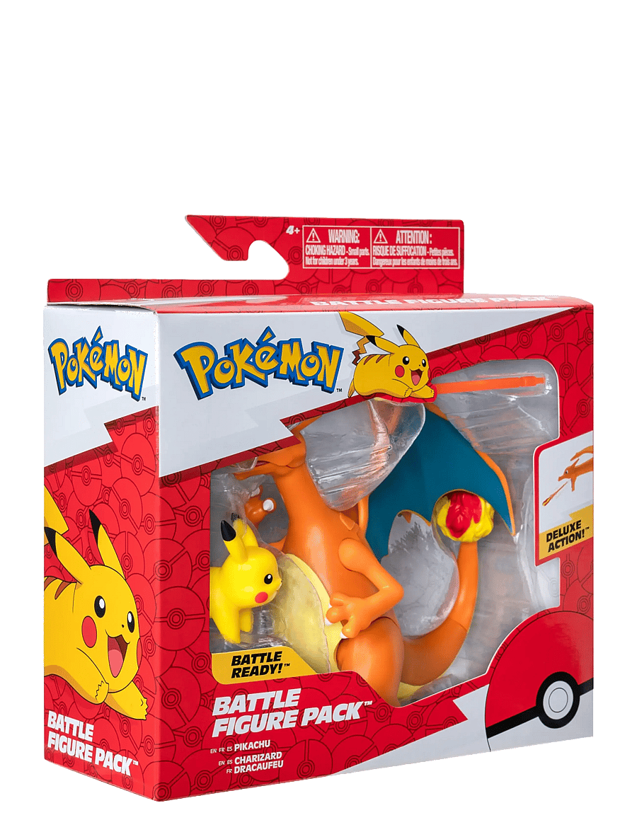 Pokemon - POKEMON FIGURE SET 2 PK CHARIZARD AND PIKACHU - actionfigurer - multi colour - 3