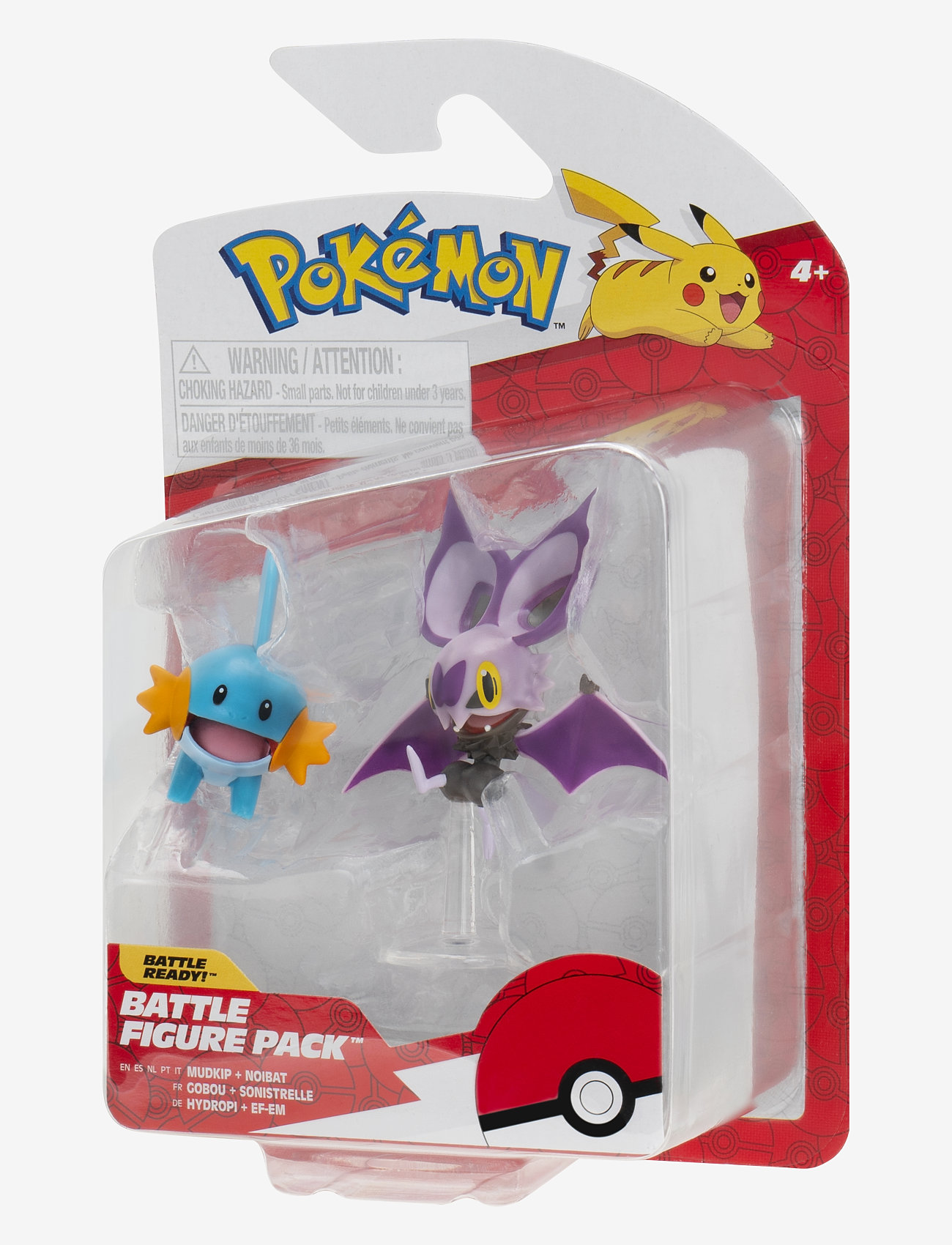 Pokemon - POKEMON BATTLE FIGURE NOIBAT AND MUDKIP - hasarfígúrur - multi colour - 0